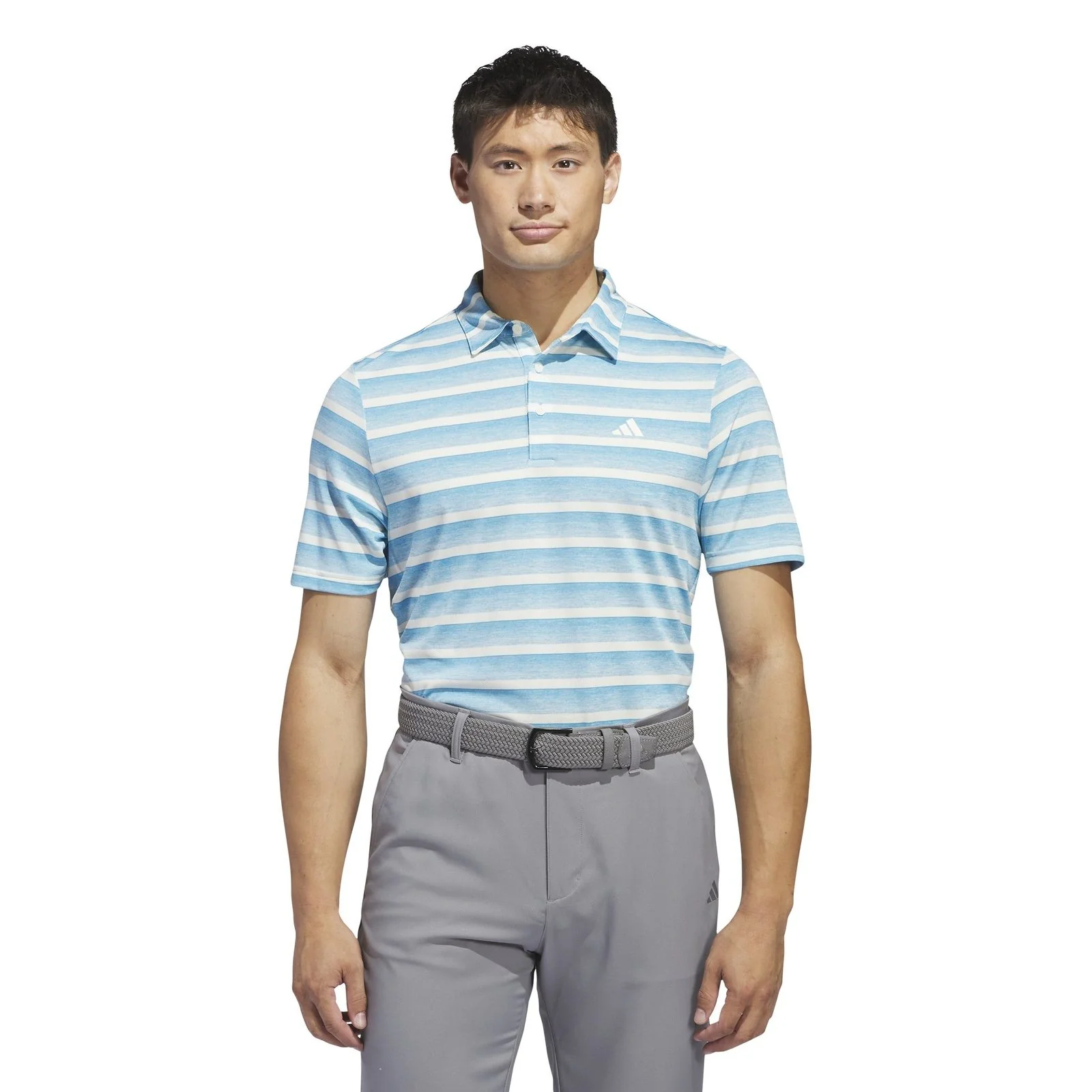 adidas 2-Colour Stripe Golf Polo Shirt IU4334 - Image 2