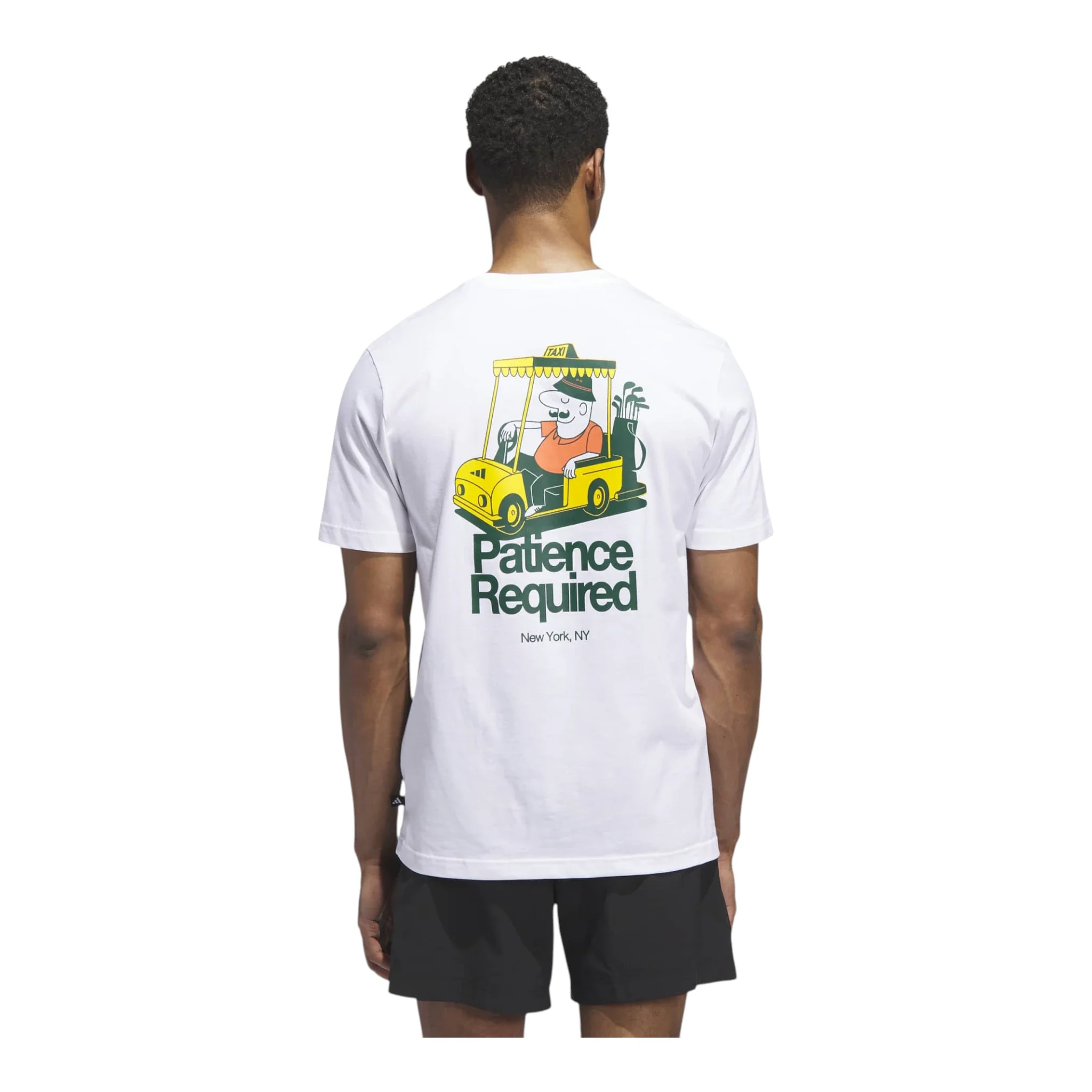 adidas Chip In NYC Graphic Golf T-Shirt JX1766 - Image 3