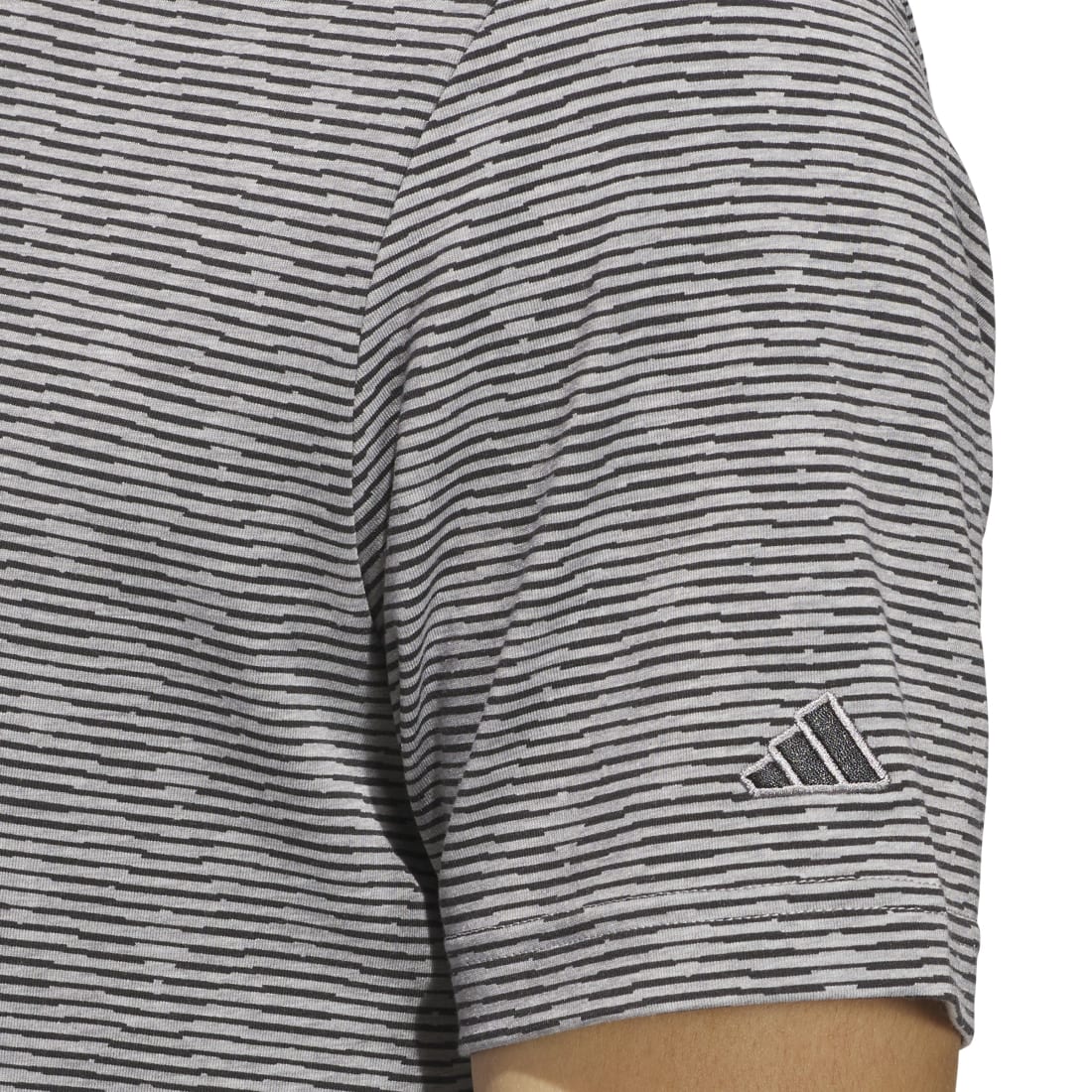 adidas Go-To Printed Stripe Golf Polo Shirt JF4932 - Image 4