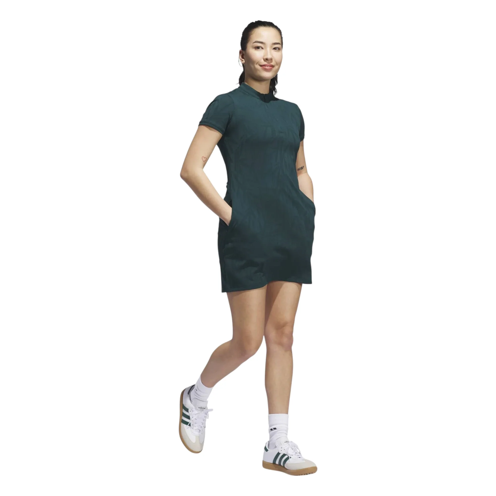 adidas Ladies Go-To Jacquard Golf Dress JL8316 - Image 6