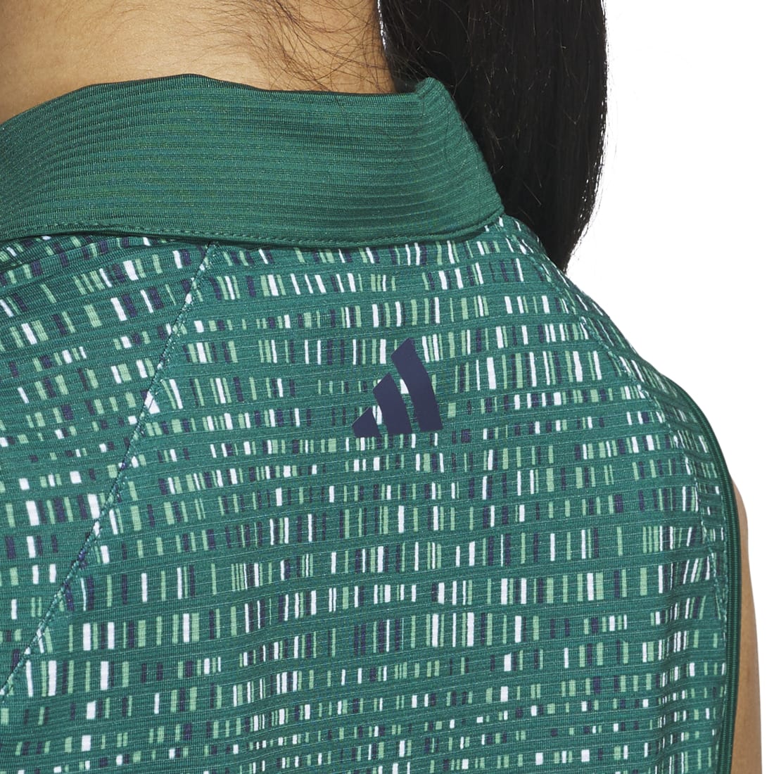adidas Ladies Sleeveless Digitized Print Golf Polo Shirt IX3659 - Image 5