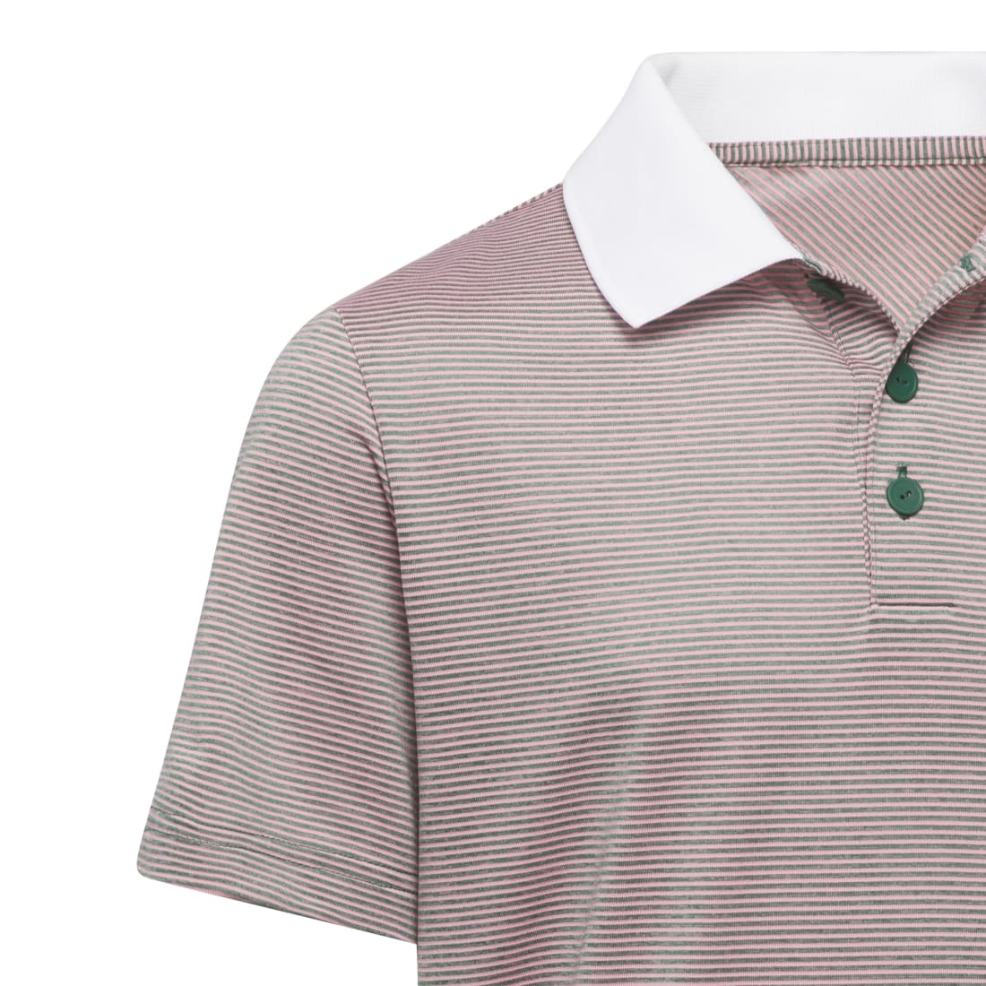 Junior adidas Ottoman Striped Golf Polo Shirt IT2643 - Image 3