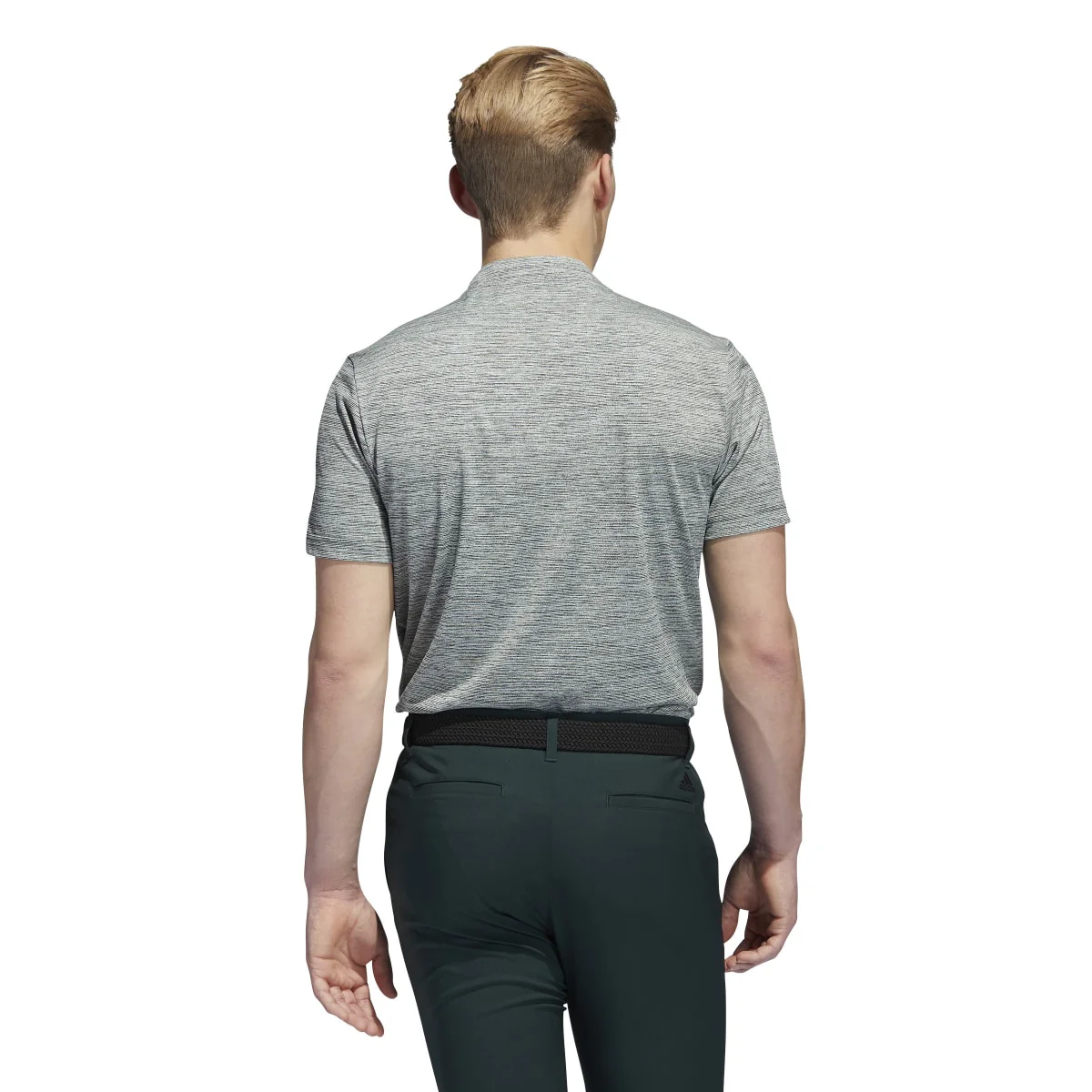 adidas Textured Stripe Sport Golf Polo Shirt HF9044 - Image 3