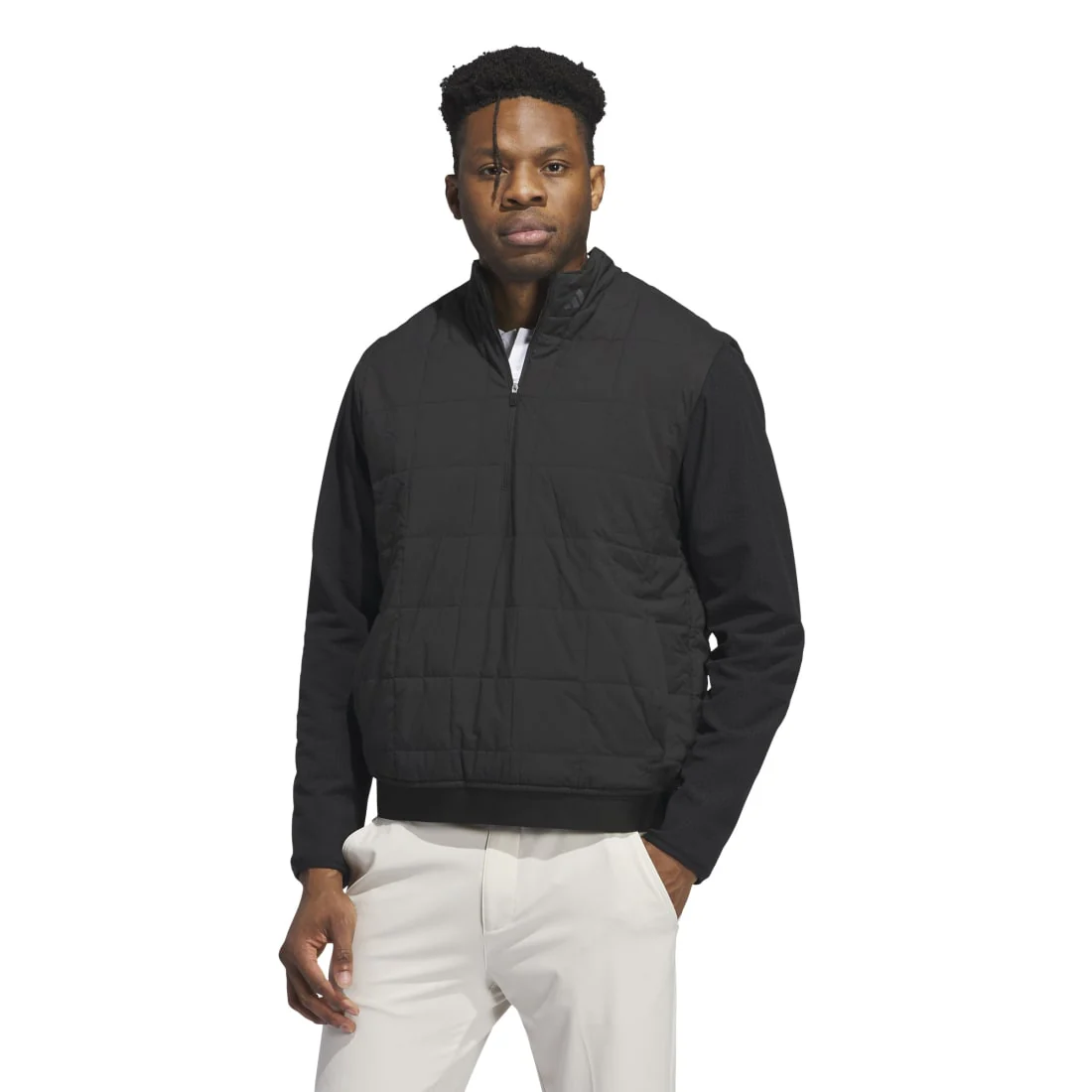 adidas Ultimate365 Quilted DWR 1/2 Zip Golf Mid Layer IT0153 - Image 2