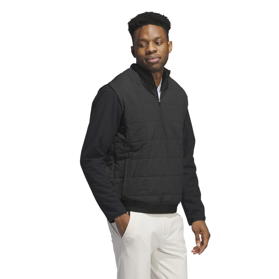 adidas Ultimate365 Quilted DWR 1/2 Zip Golf Mid Layer IT0153 - Image 4