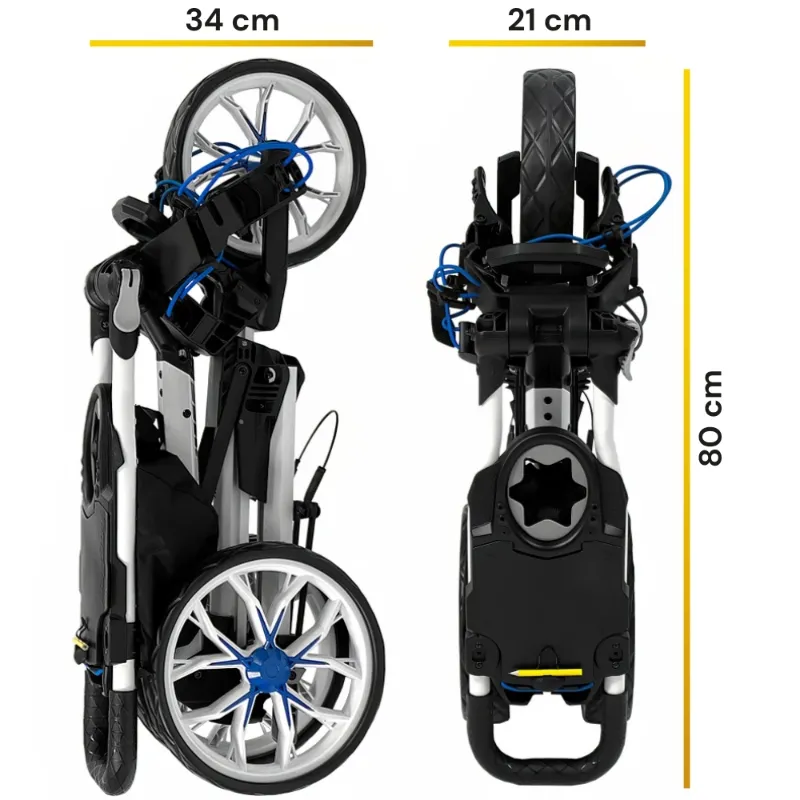 Bag Boy Slimfold Push Golf Trolley TRBBSLBB - Image 3