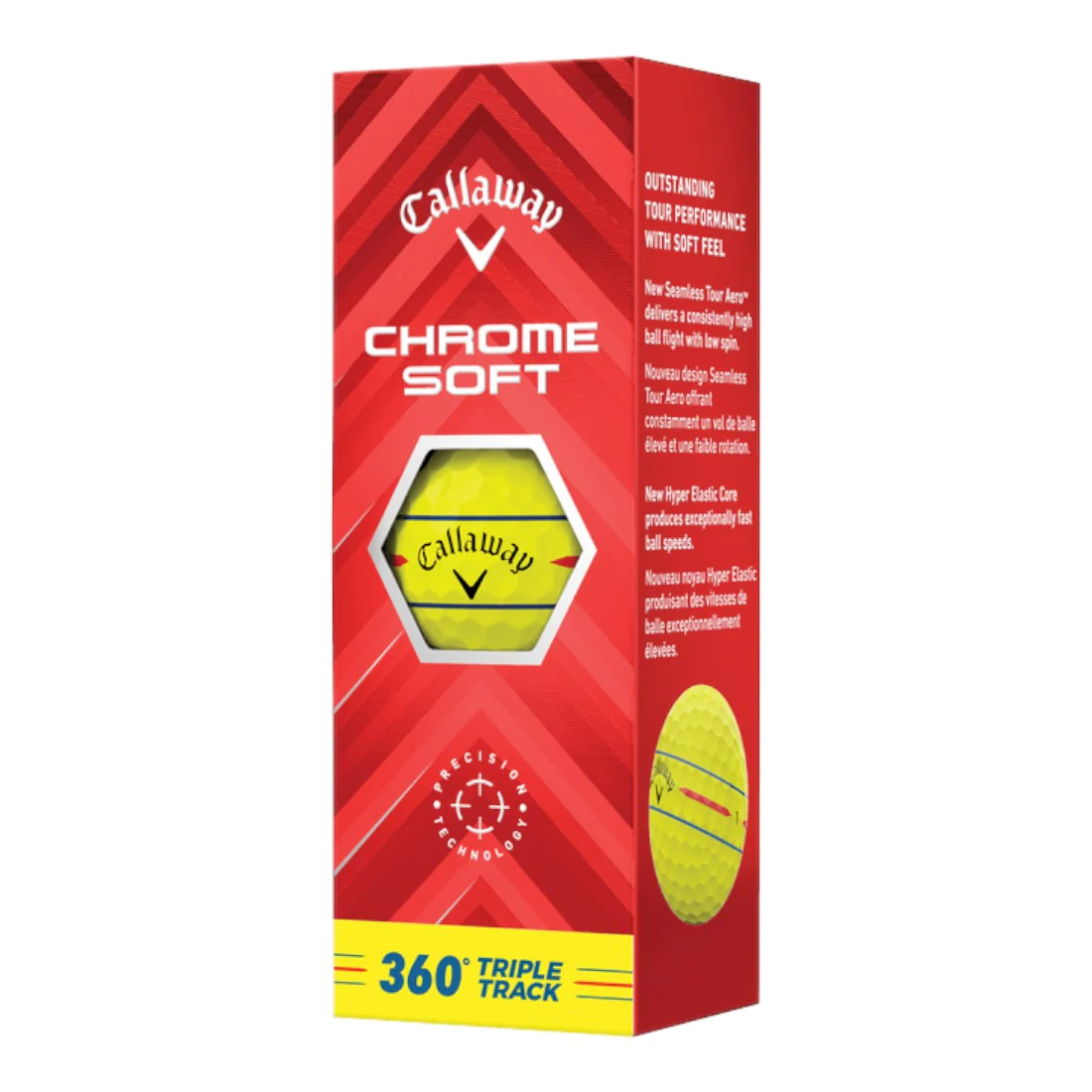 Callaway Chrome Soft Triple Track 360 Golf Balls | Yellow - Image 4