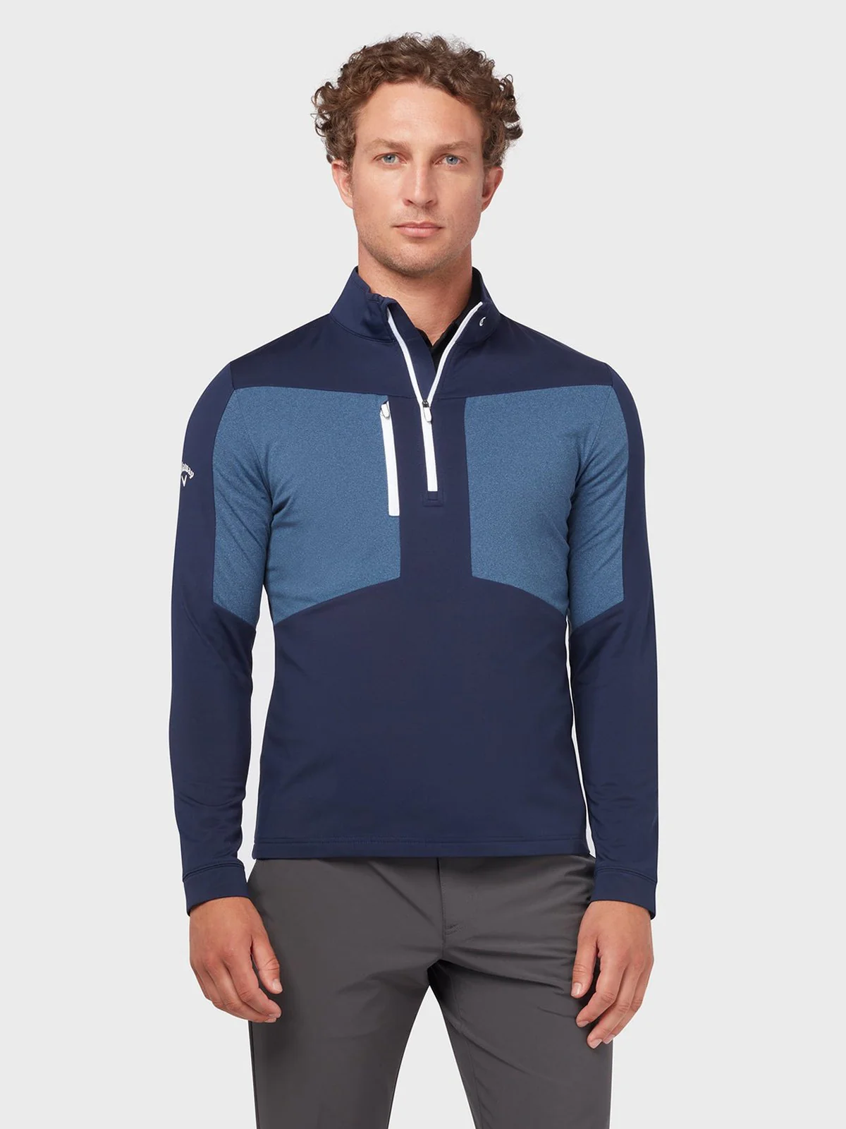 Callaway Aquapel Mixed Media 1/2 Zip Golf Sweater CGKFC004 - Image 2