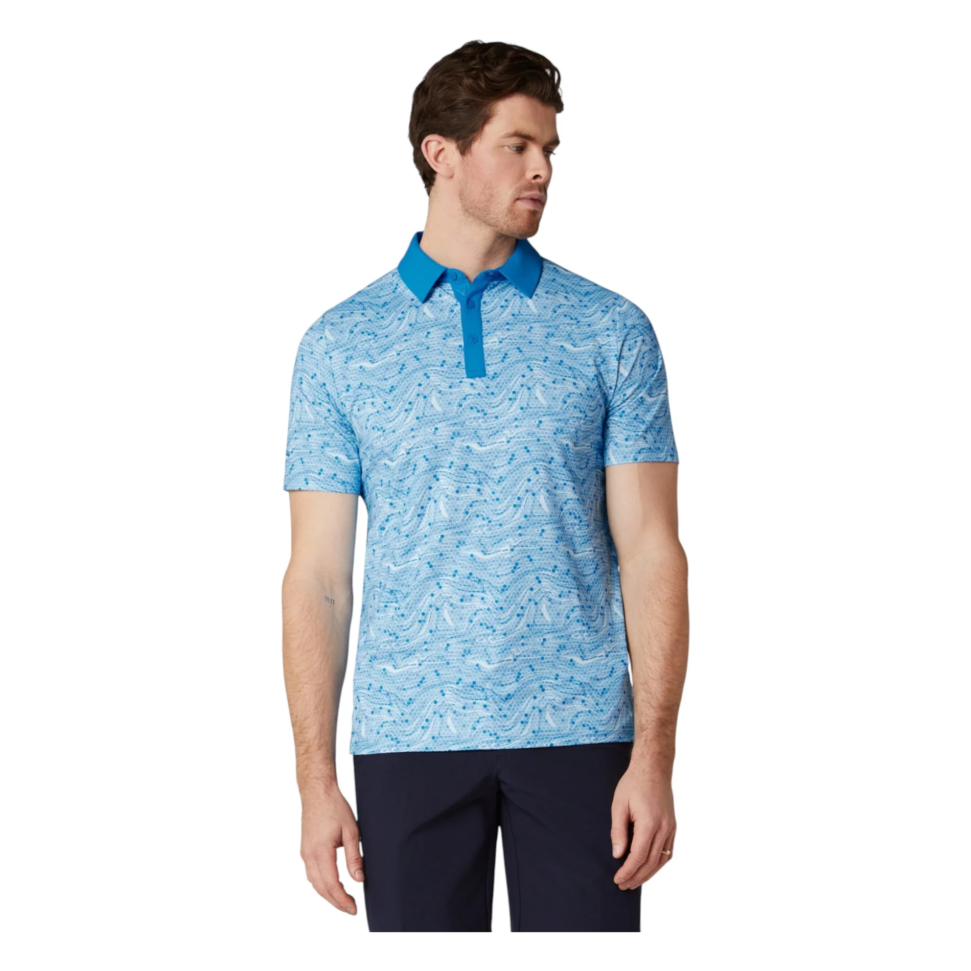 Callaway Hex Marble Golf Polo Shirt CGKSG067 - Image 3