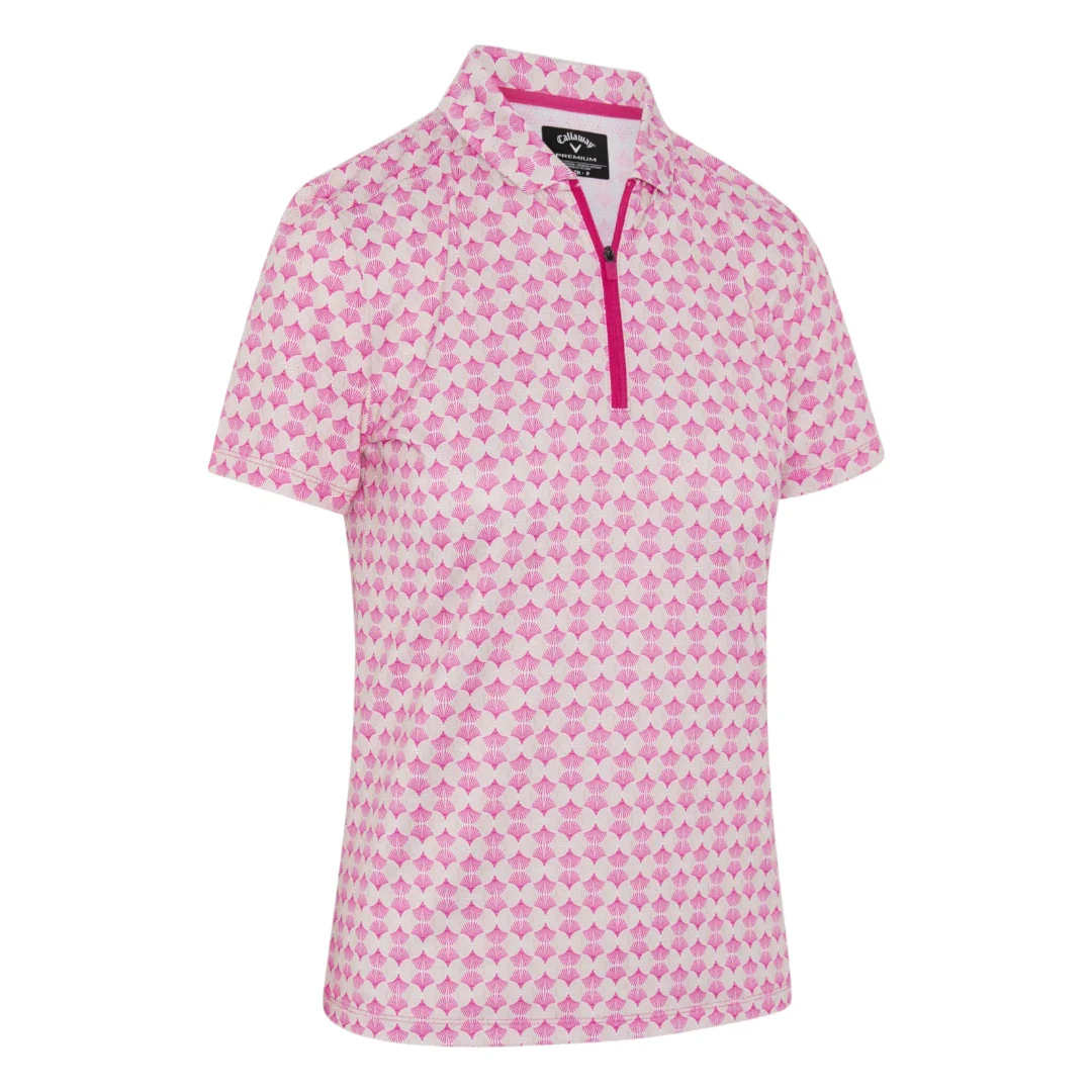Callaway Ladies Deco GEO Short Sleeve Golf Polo CGKSG0A6
