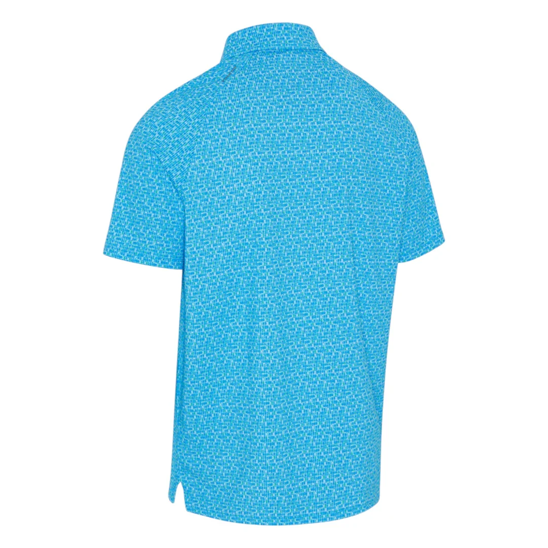 Callaway Tile Gingham Print Golf Polo Shirt CGKSG064 - Image 2