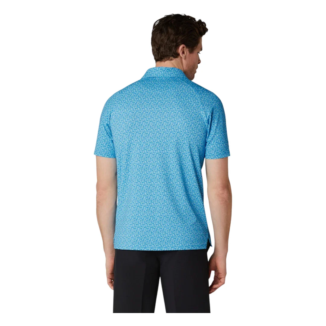 Callaway Tile Gingham Print Golf Polo Shirt CGKSG064 - Image 4