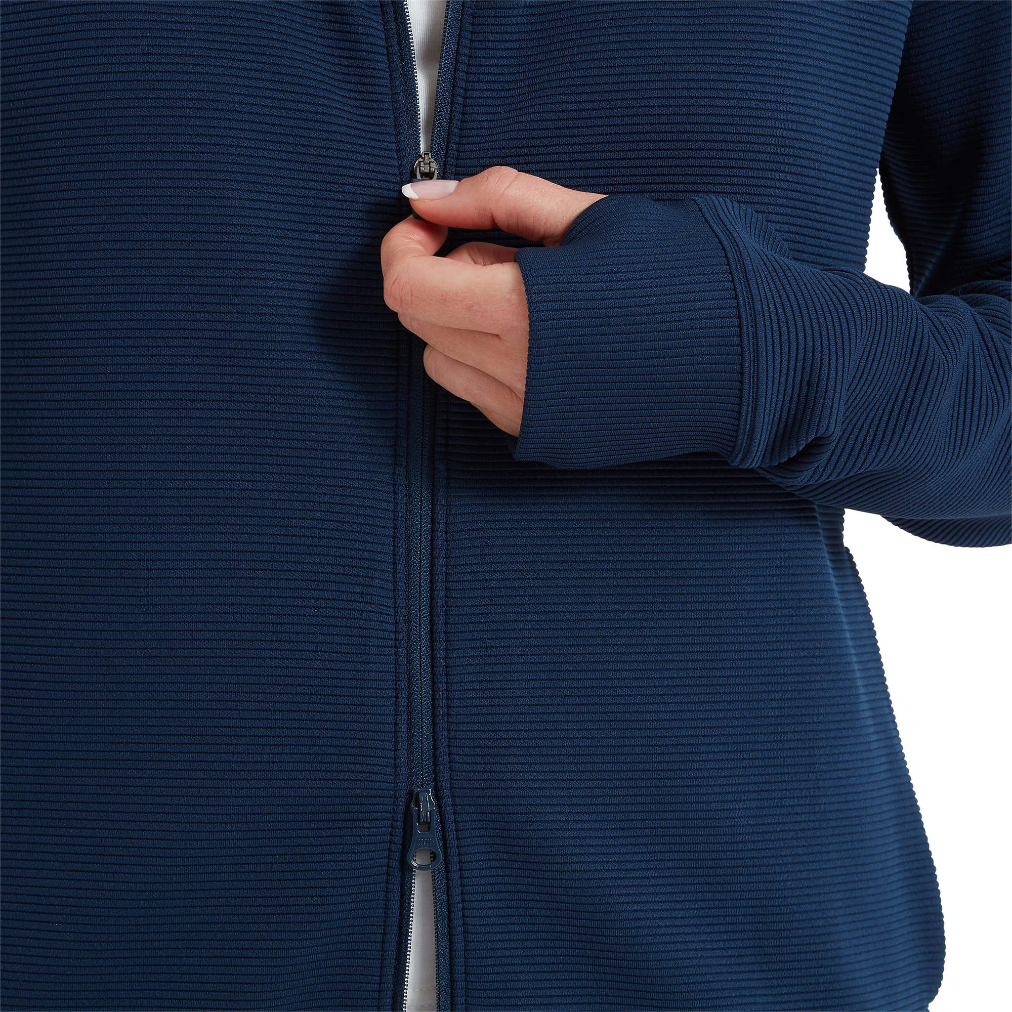 FootJoy Ladies Full Zip Ottoman Golf Hoodie 39385 - Image 3