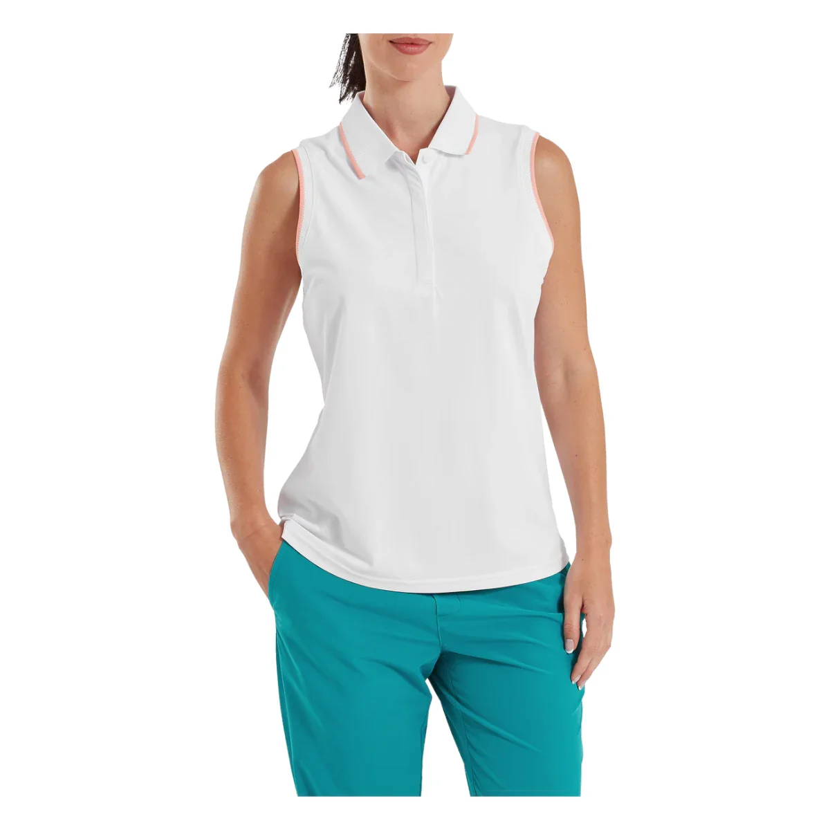 FootJoy Ladies Sleeveless Golf Polo Shirt 39362 - Image 3