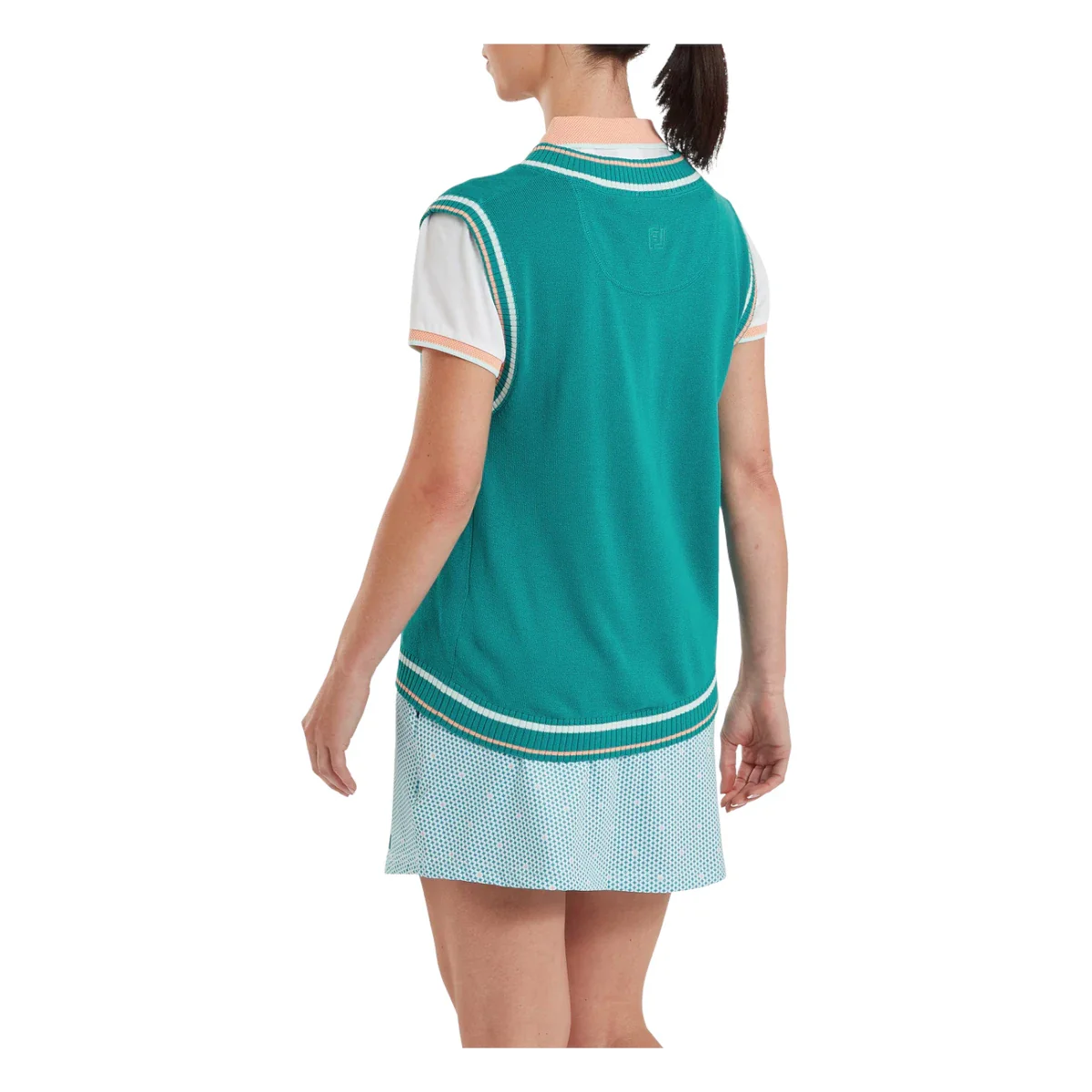 FootJoy Ladies Sweater Tank Print Golf Mid Layer 39366 - Image 4