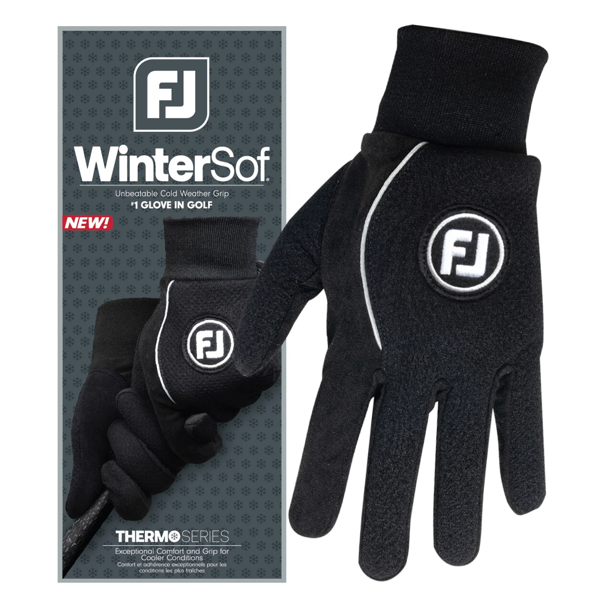 FootJoy Mens Winter Gloves Black 66893 - Image 3