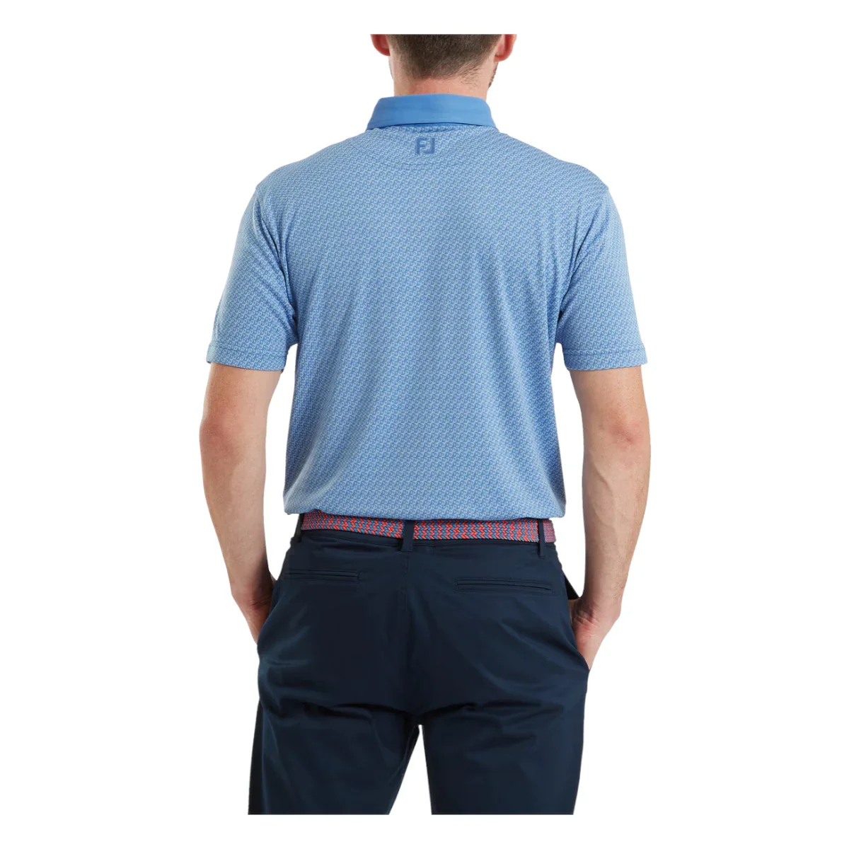 FootJoy Star Geo Jacquard Golf Polo Shirt 39256 - Image 4