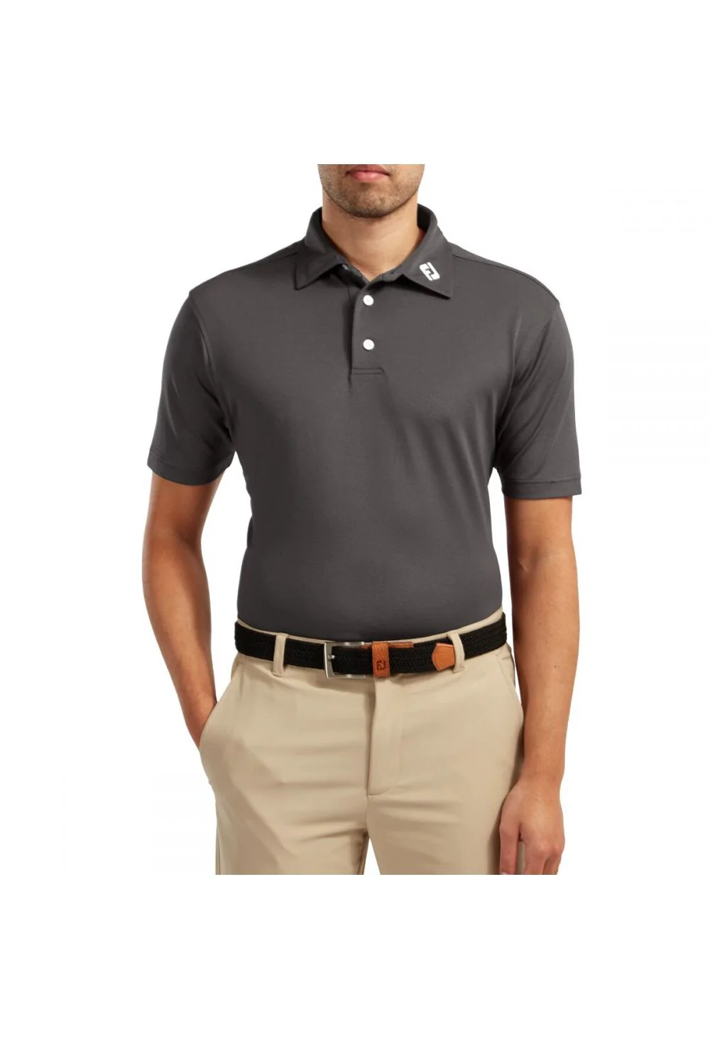 Footjoy Stretch Pique Solid Golf Polo Shirt 92420 - Image 3
