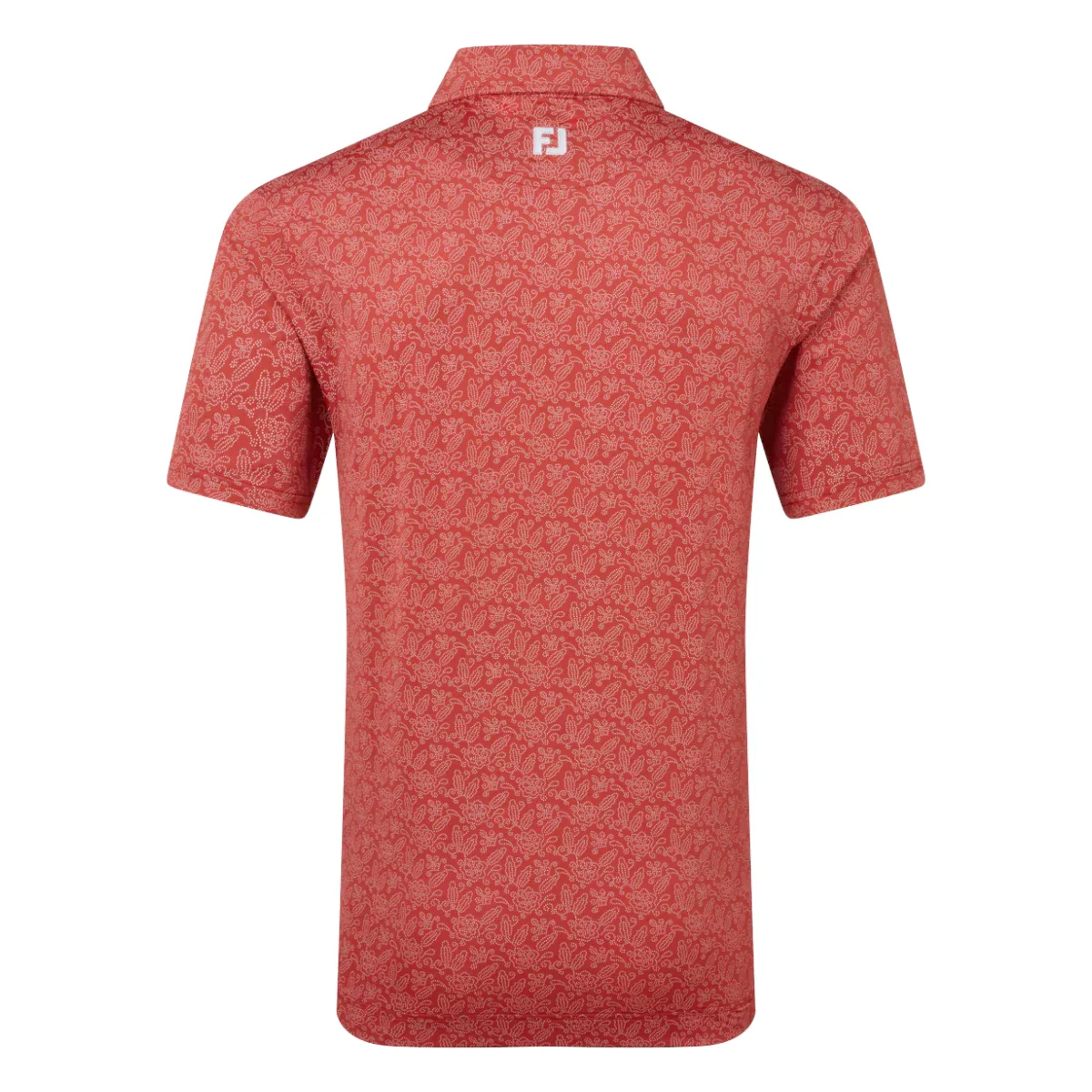 FootJoy Wingtip Floral Lisle Golf Polo Shirt 39264 - Image 2