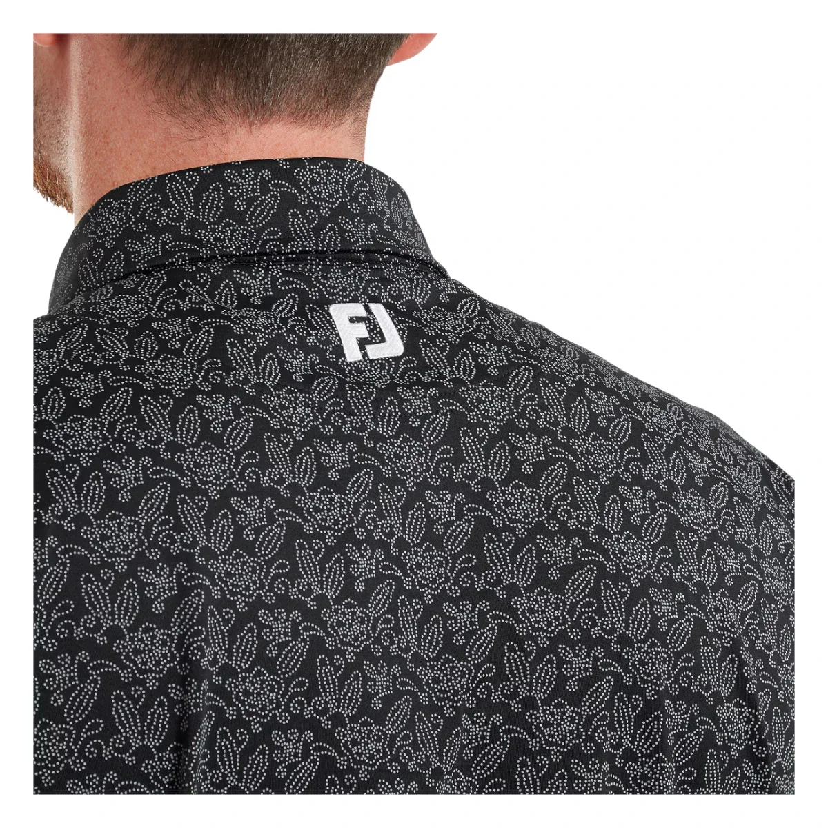 FootJoy Wingtip Floral Lisle Golf Polo Shirt 39266 - Image 5