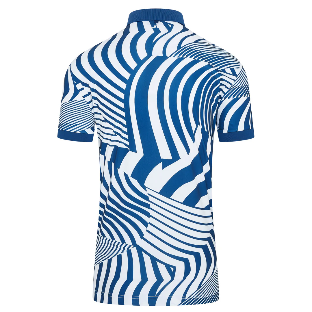J Lindeberg Tour Tech Print Golf Polo Shirt GMJT11344 - Image 2