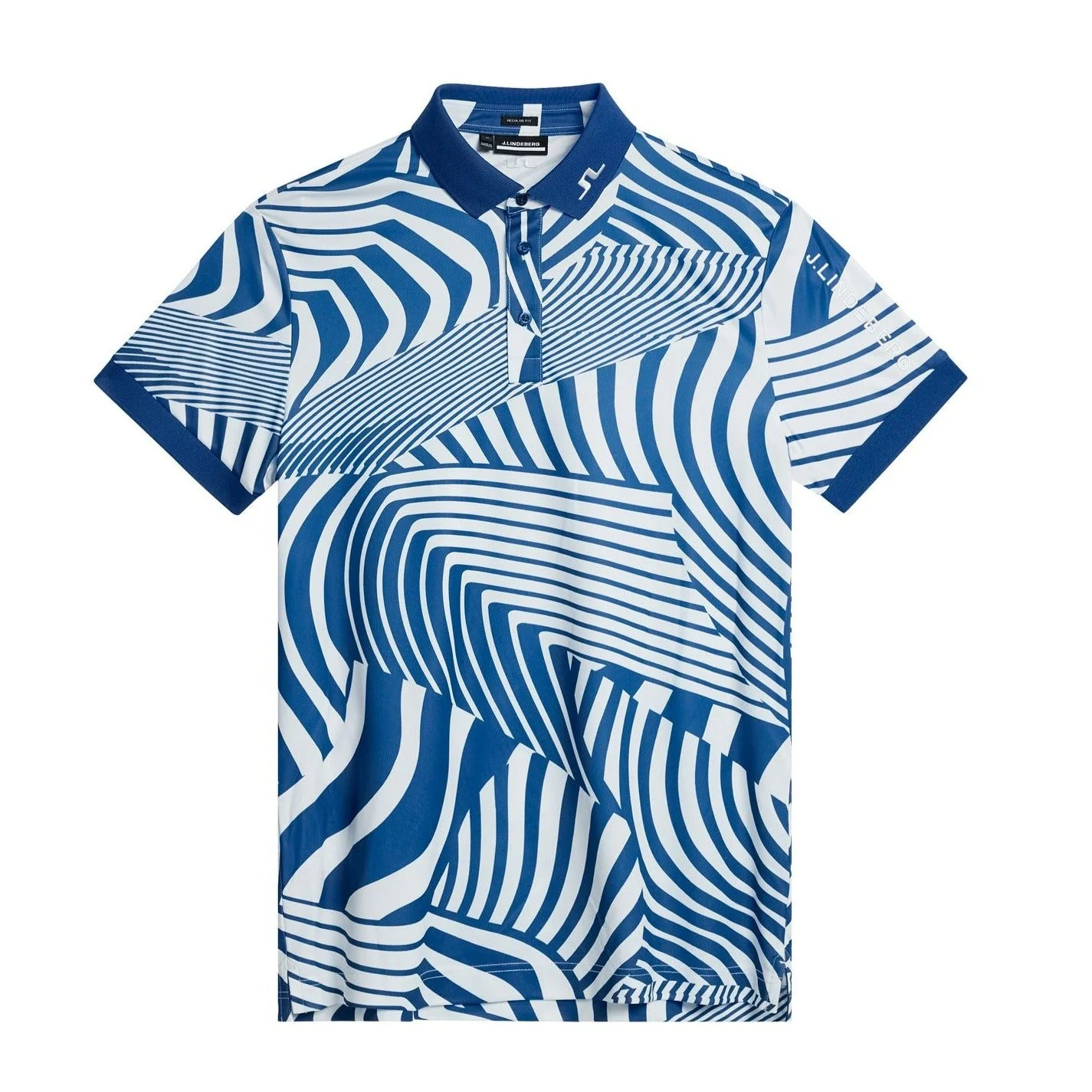 J Lindeberg Tour Tech Print Golf Polo Shirt GMJT11344 - Image 3