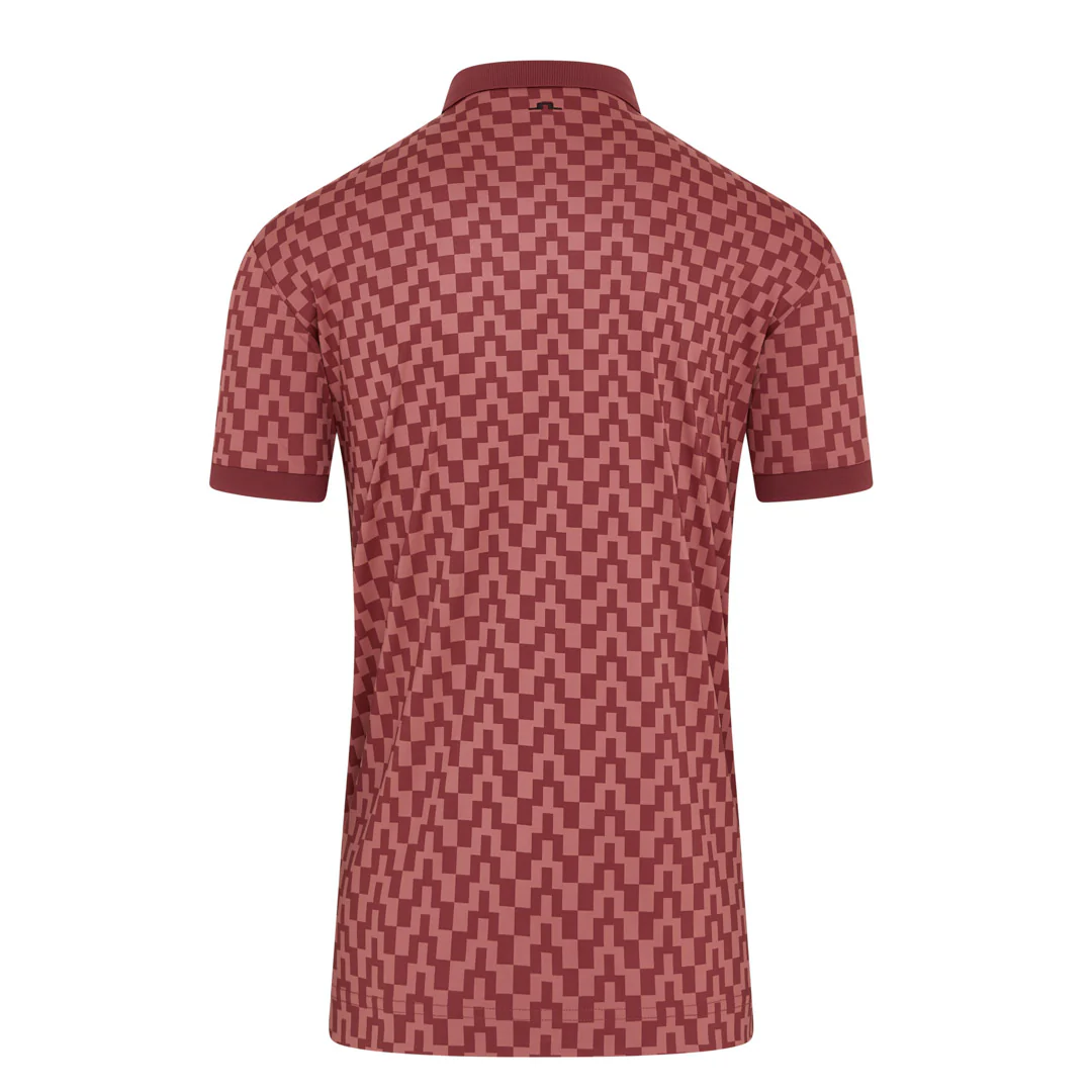 J.Lindeberg Tour Tech Print Golf Polo Shirt GMJT14652 - Image 2