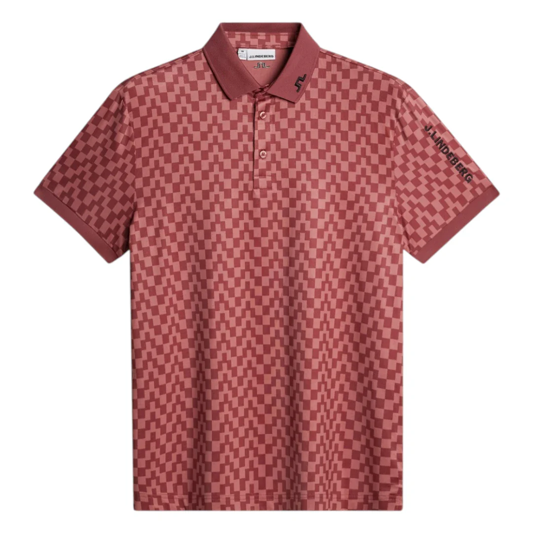J.Lindeberg Tour Tech Print Golf Polo Shirt GMJT14652 - Image 3