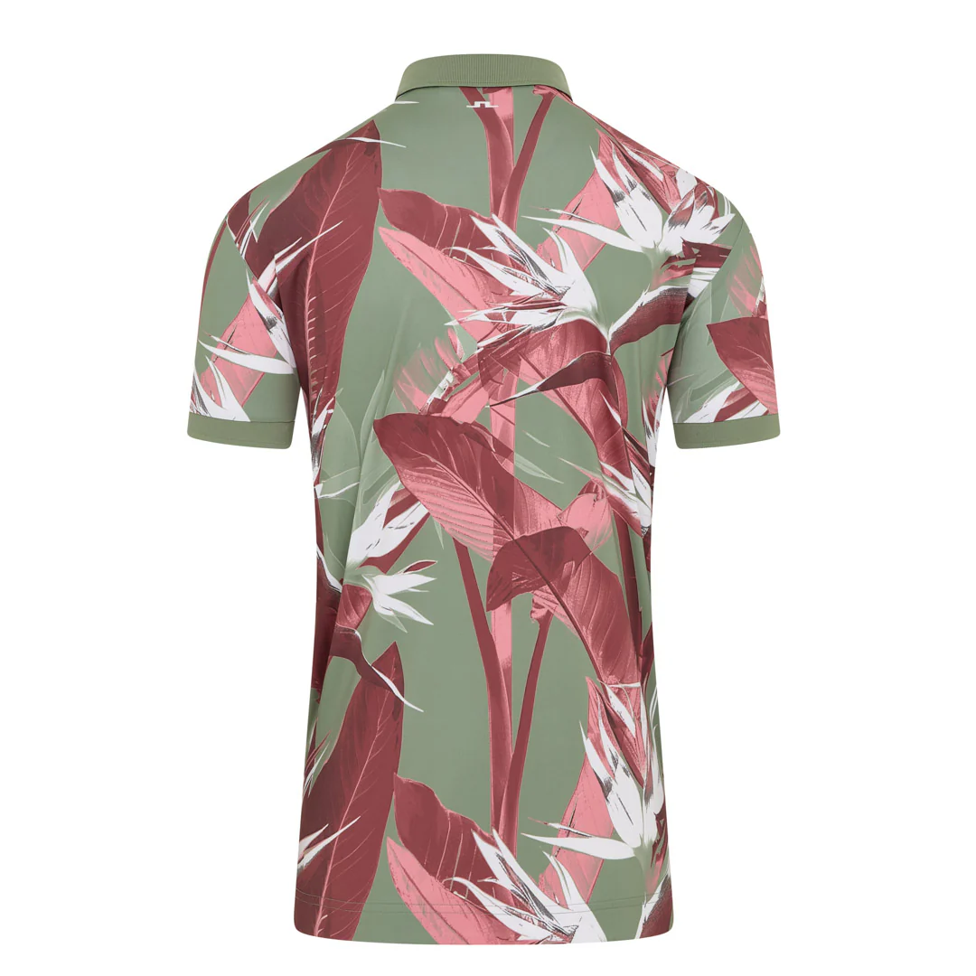 J.Lindeberg Tour Tech Print Golf Polo Shirt GMJT14652 - Image 2