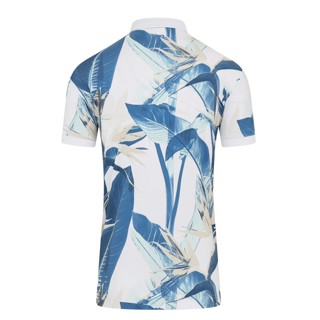 J.Lindeberg Tour Tech Print Golf Polo Shirt GMJT14652 - Image 2