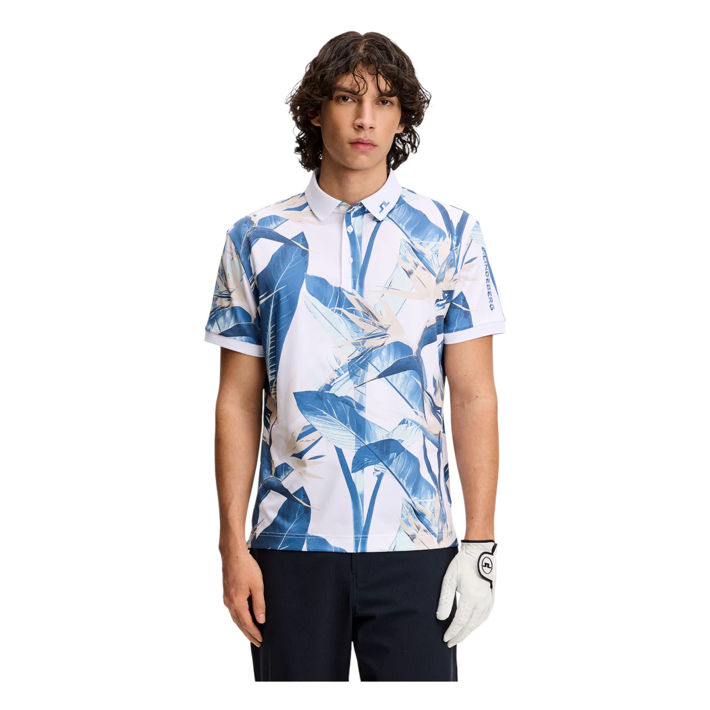 J.Lindeberg Tour Tech Print Golf Polo Shirt GMJT14652 - Image 3