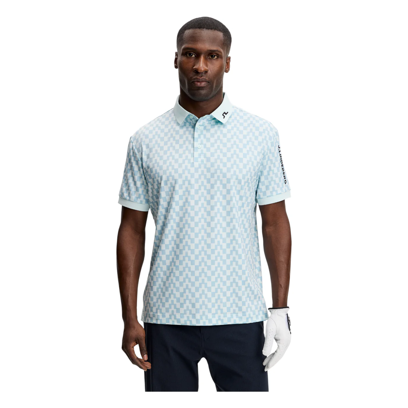 J.Lindeberg Tour Tech Print Golf Polo Shirt GMJT14652 - Image 3