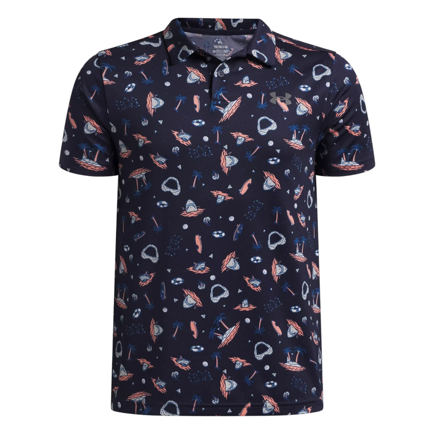 Junior Under Armour Matchplay Printed Golf Polo Shirt 6009817
