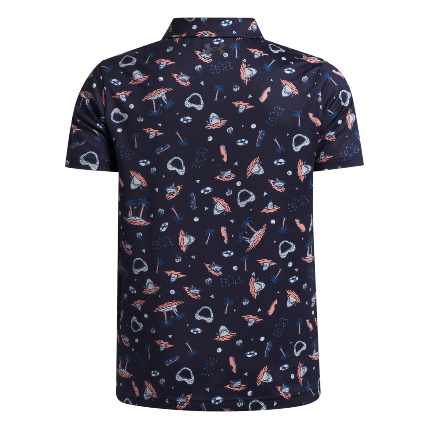 Junior Under Armour Matchplay Printed Golf Polo Shirt 6009817 - Image 3