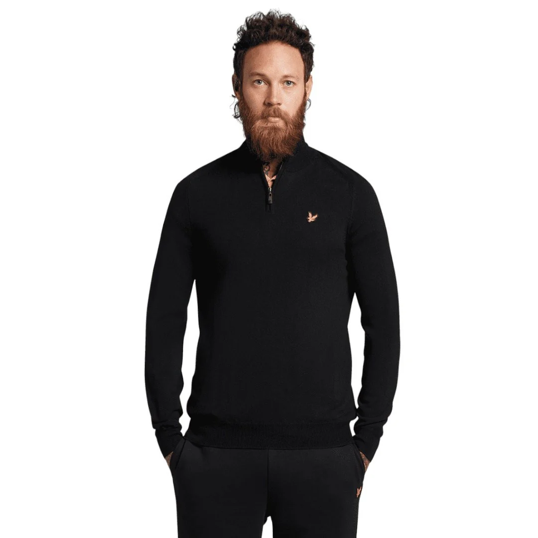 Lyle & Scott Merino Core 1/4 Zip Golf Mid Layer KN1041G - Image 4