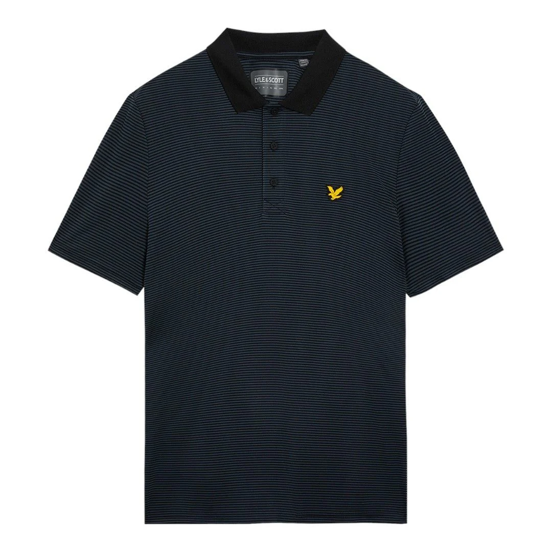 Lyle & Scott Microstripe Golf Polo Shirt SP1464GC - Image 8