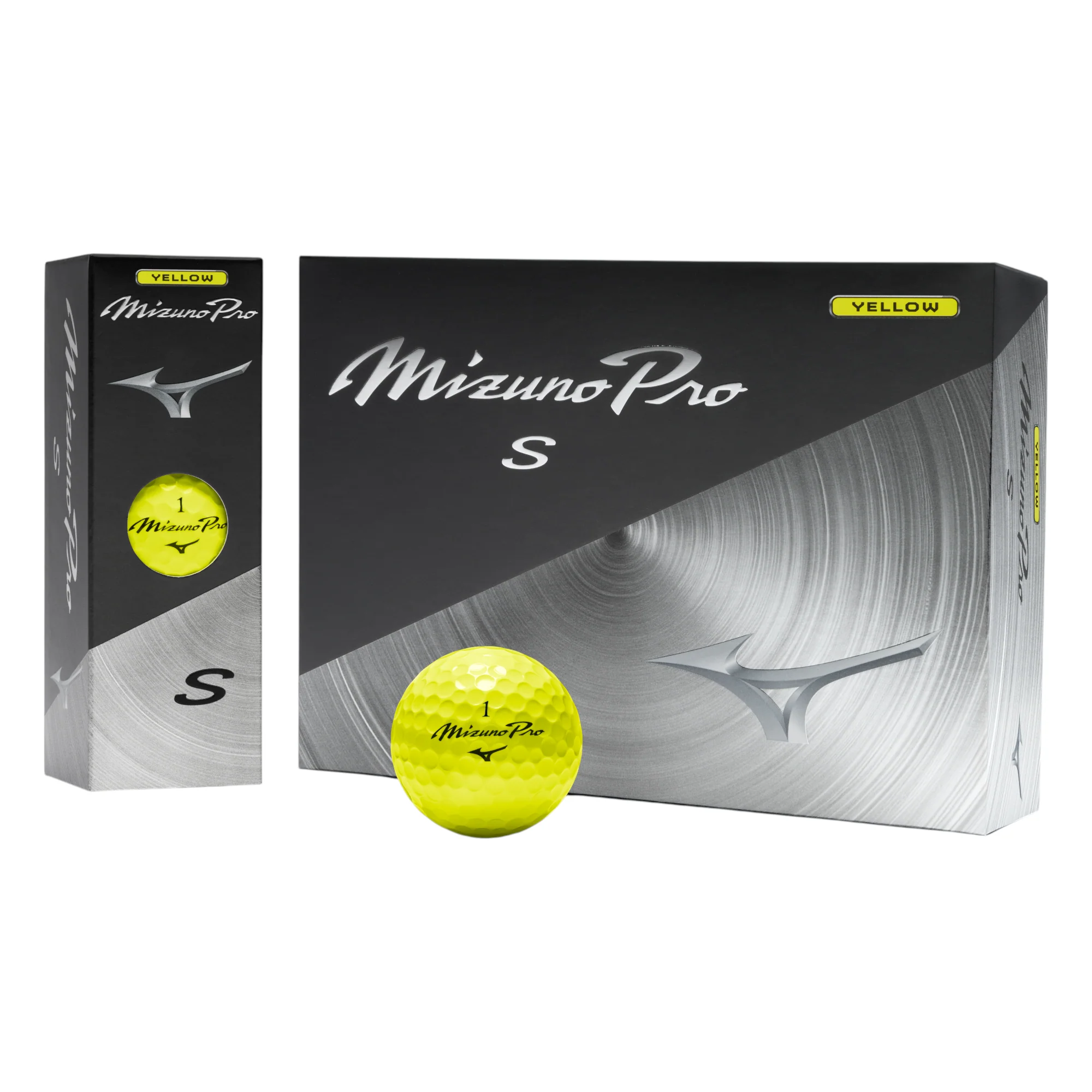 Mizuno 2026 Pro S Golf Balls | Yellow
