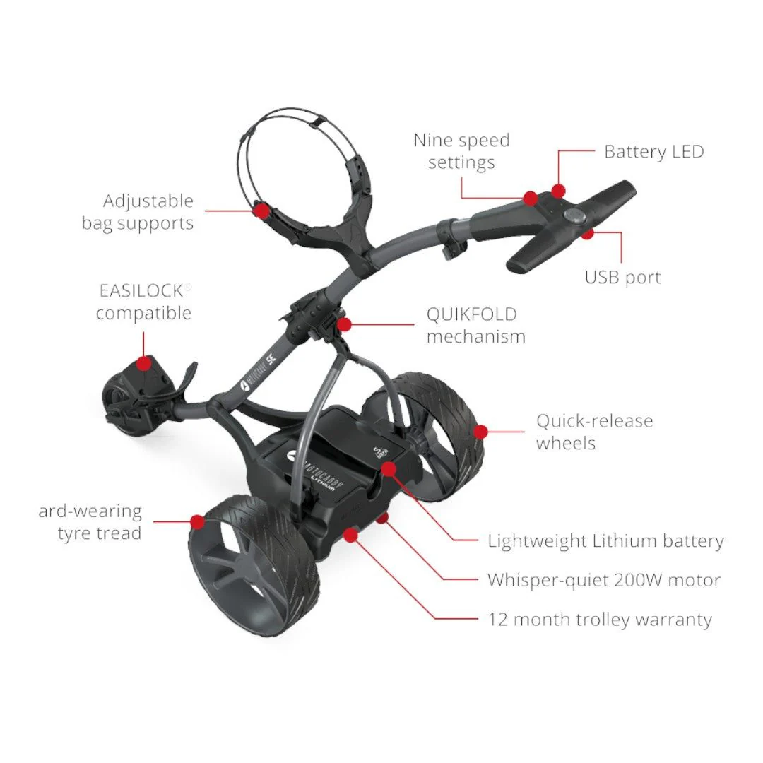 Motocaddy 2025 SE Electric Golf Trolley | 36 Hole Lithium Battery - Image 2