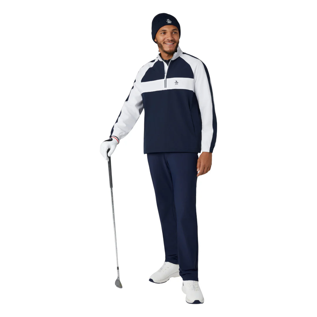 Original Penguin 1/4 Zip Colour Block Golf Jacket OGRFF019 - Image 5