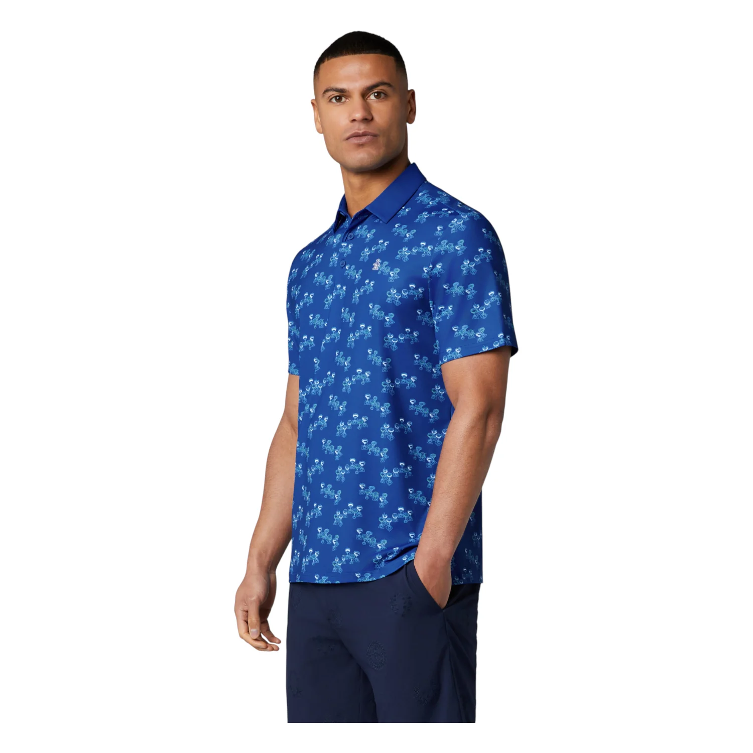 Original Penguin Aerial Cocktail Novelty Golf Polo Shirt OGKSG032 - Image 5