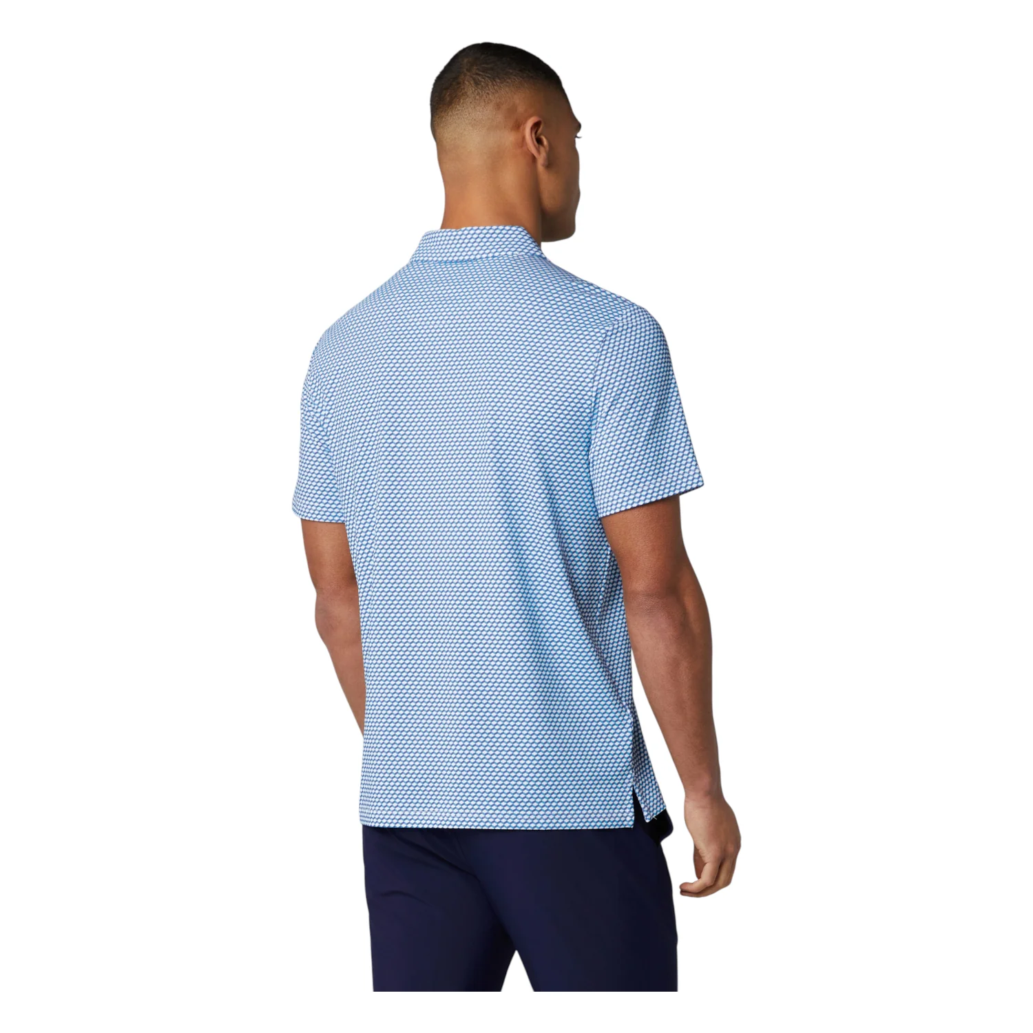 Original Penguin Archives Original Micro GEO Golf Polo Shirt OGKSG033 - Image 4