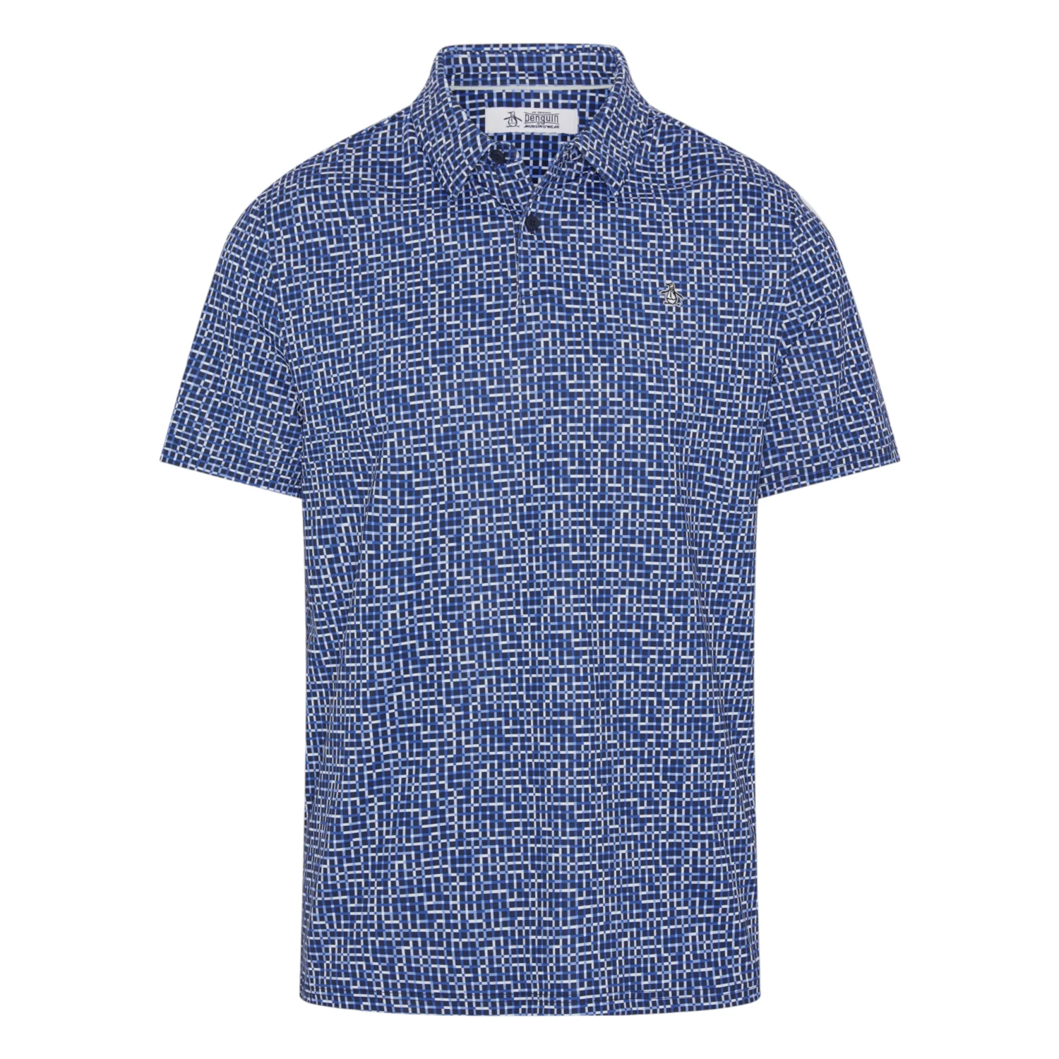 Original Penguin Colour Theory Gingham Golf Polo Shirt OGKSG036