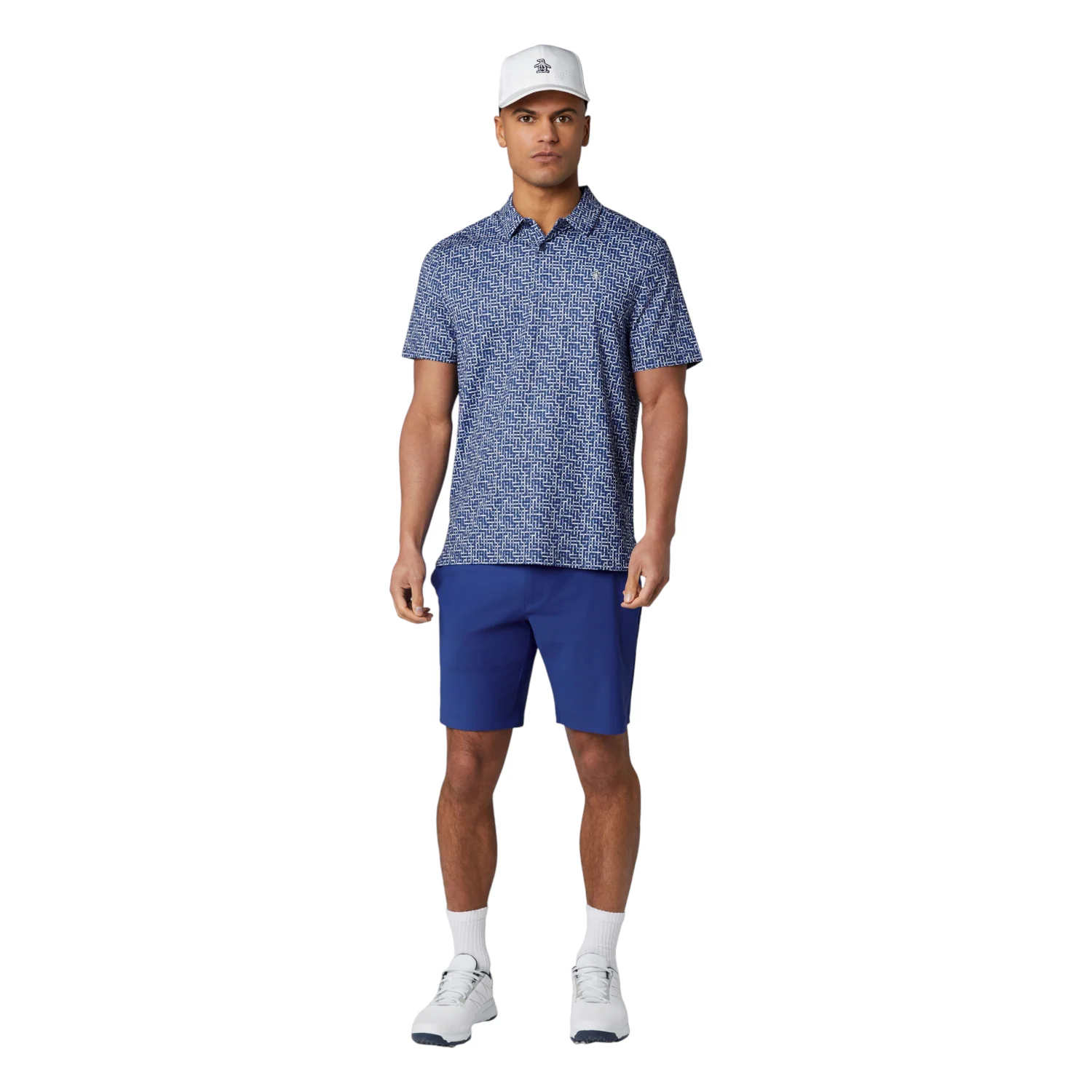 Original Penguin Colour Theory Gingham Golf Polo Shirt OGKSG036 - Image 6