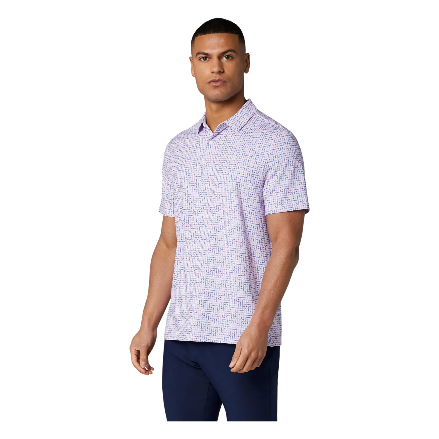 Original Penguin Colour Theory Gingham Golf Polo Shirt OGKSG036 - Image 4