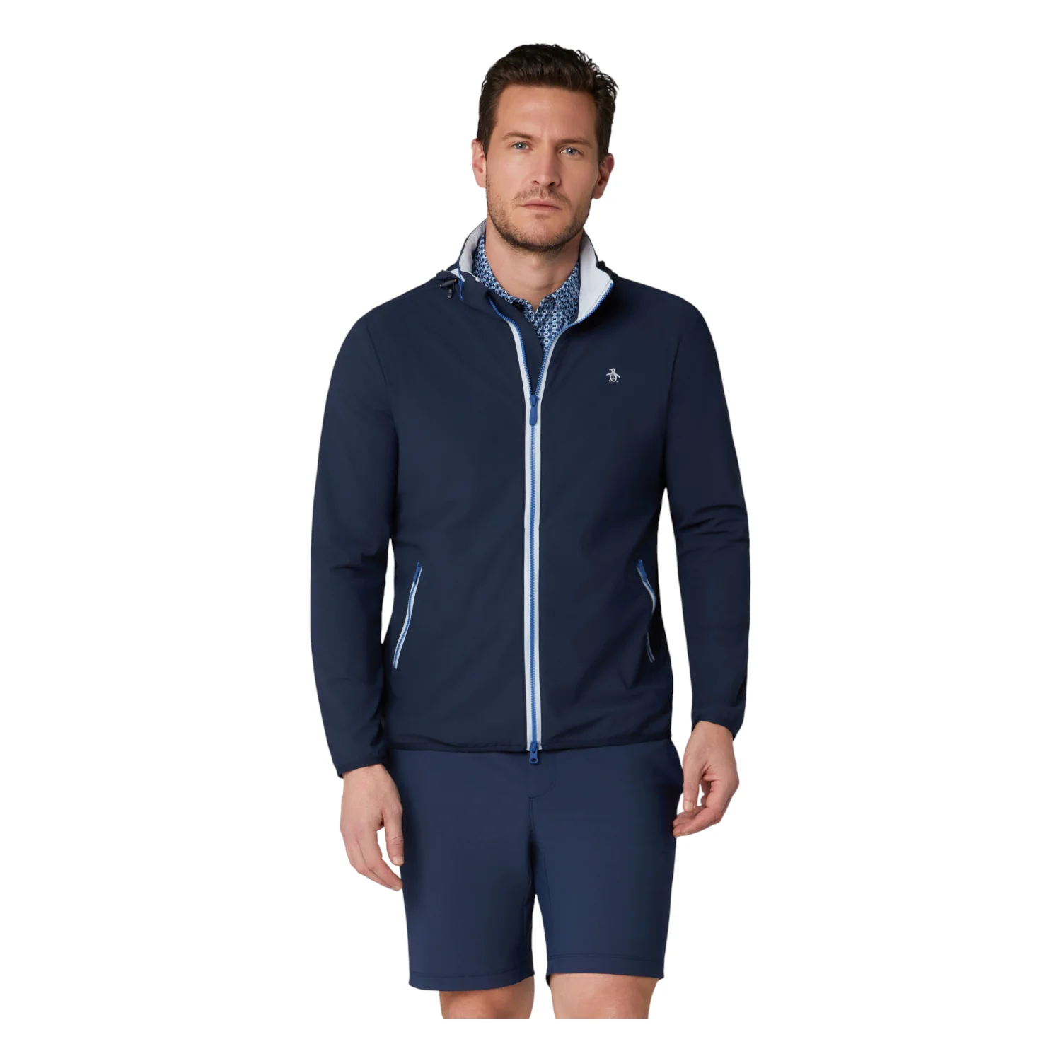 Original Penguin Full Zip Legacy Golf Wind Jacket OGKSG056 - Image 3