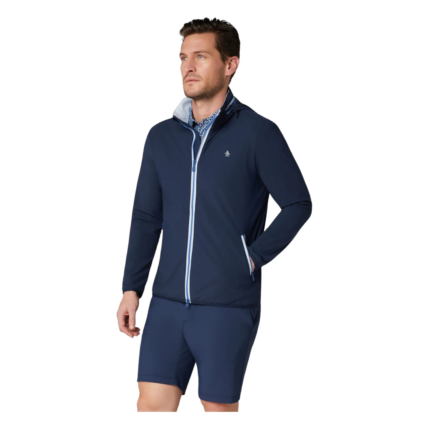 Original Penguin Full Zip Legacy Golf Wind Jacket OGKSG056 - Image 5