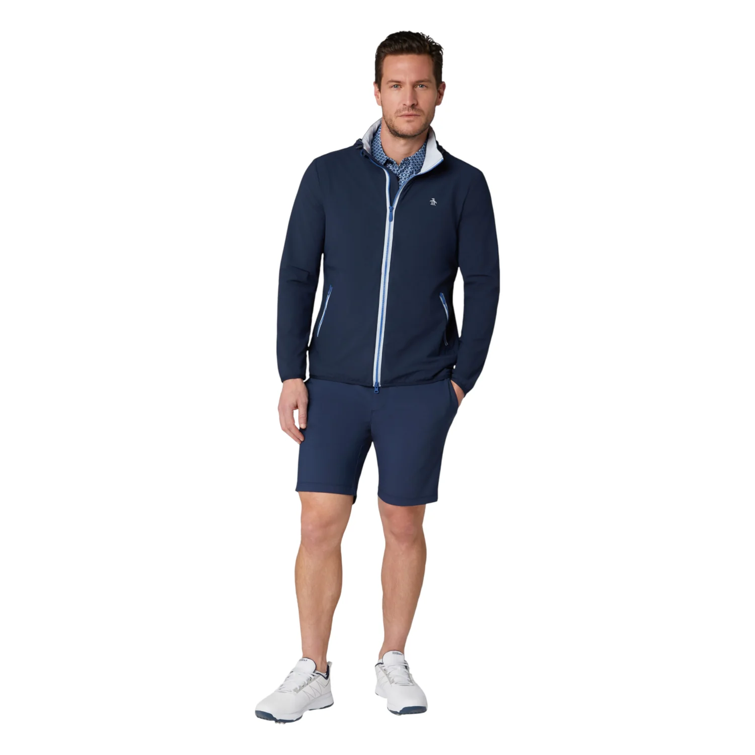 Original Penguin Full Zip Legacy Golf Wind Jacket OGKSG056 - Image 6