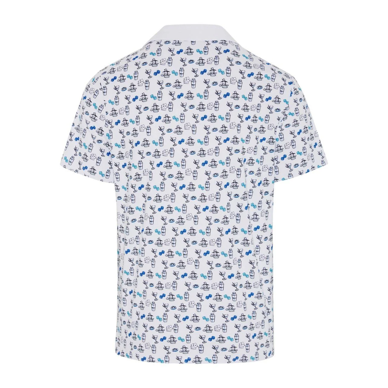 Original Penguin The Player Print Golf Polo Shirt OGKSE019 - Image 2