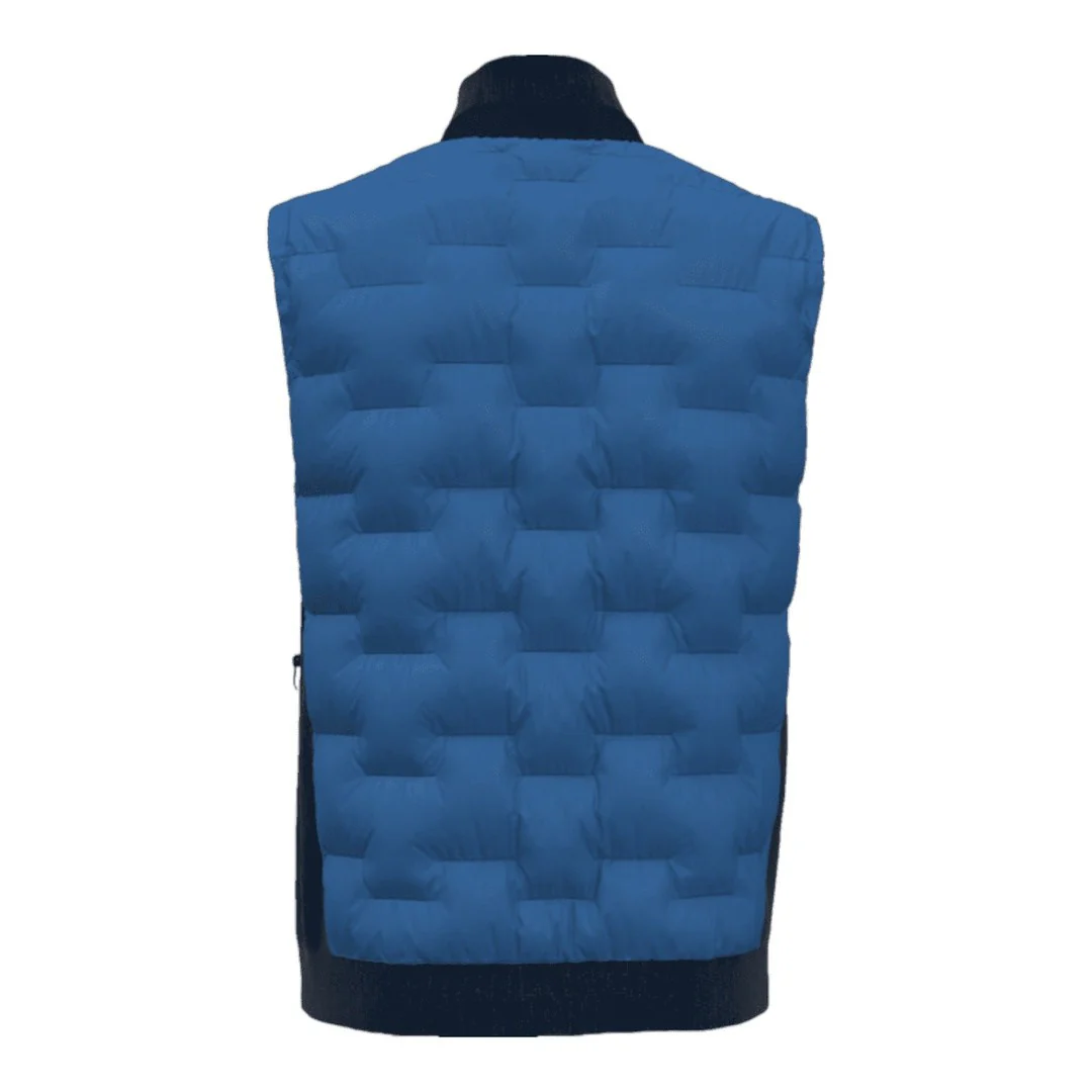 Original Penguin Insulated Mixed Media 80's Golf Vest OGVFD024 - Image 3