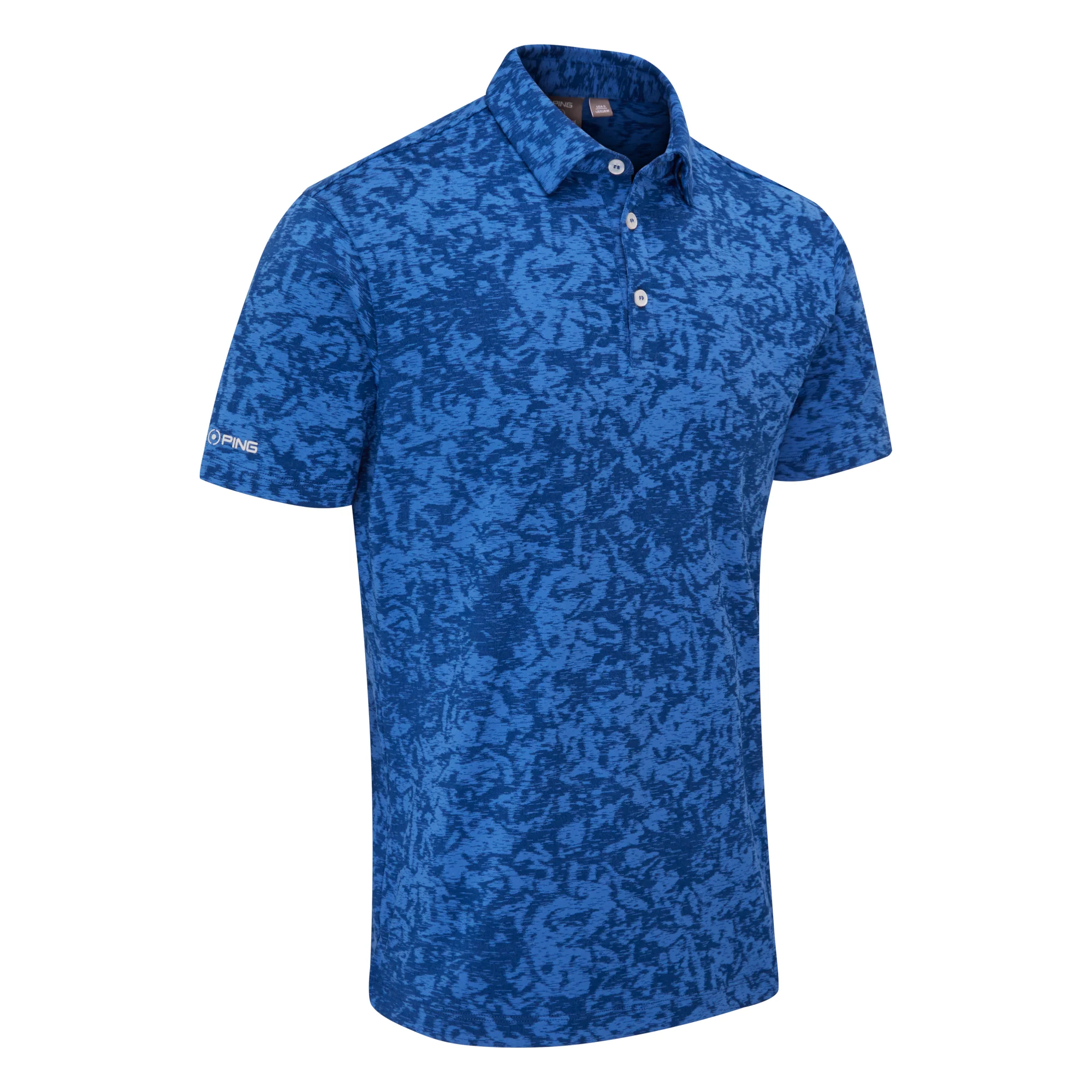 Ping Marek Camo Jacquard Golf Polo Shirt P03784 - Image 2